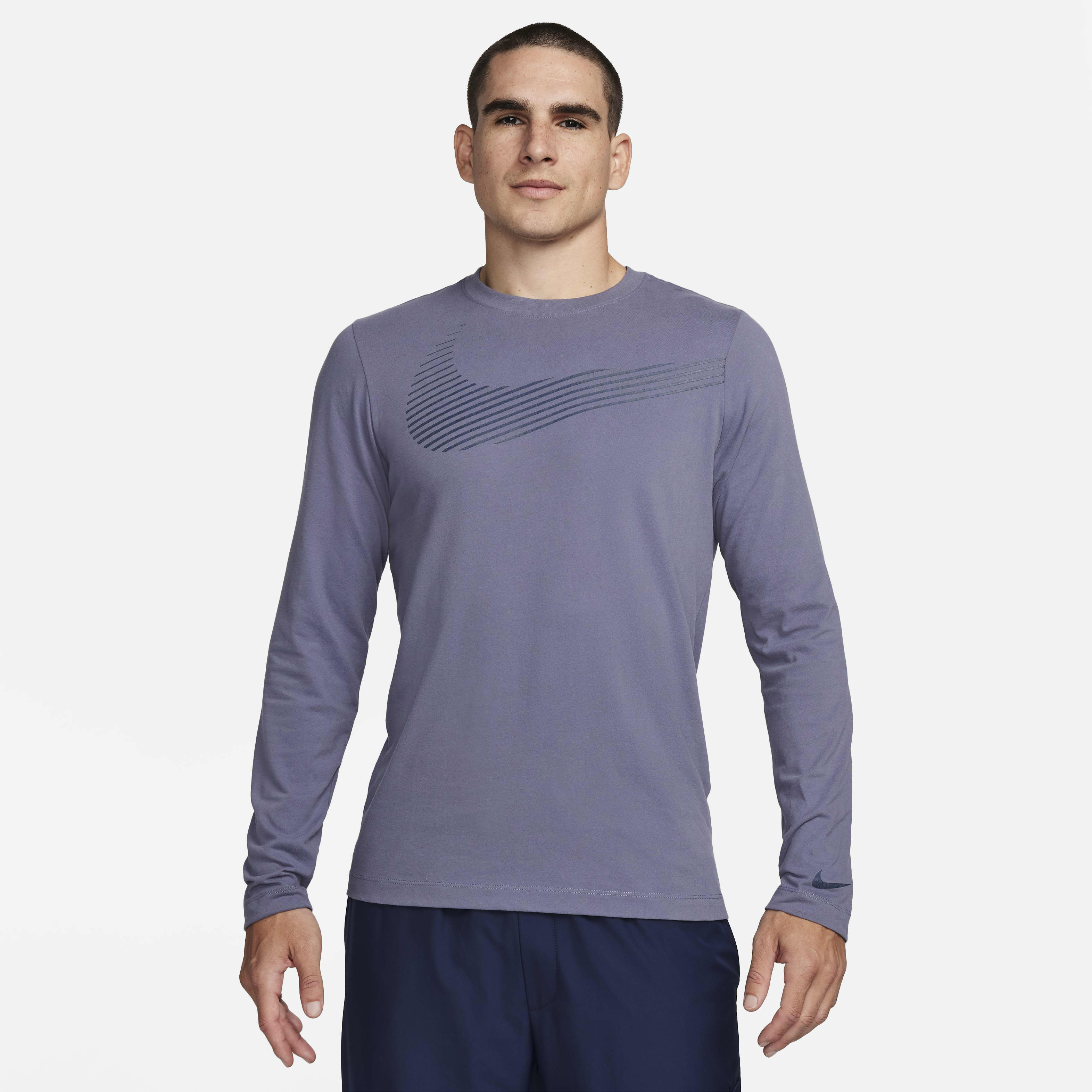 Nike Men's Dri-FIT Long-Sleeve Fitness T-Shirt