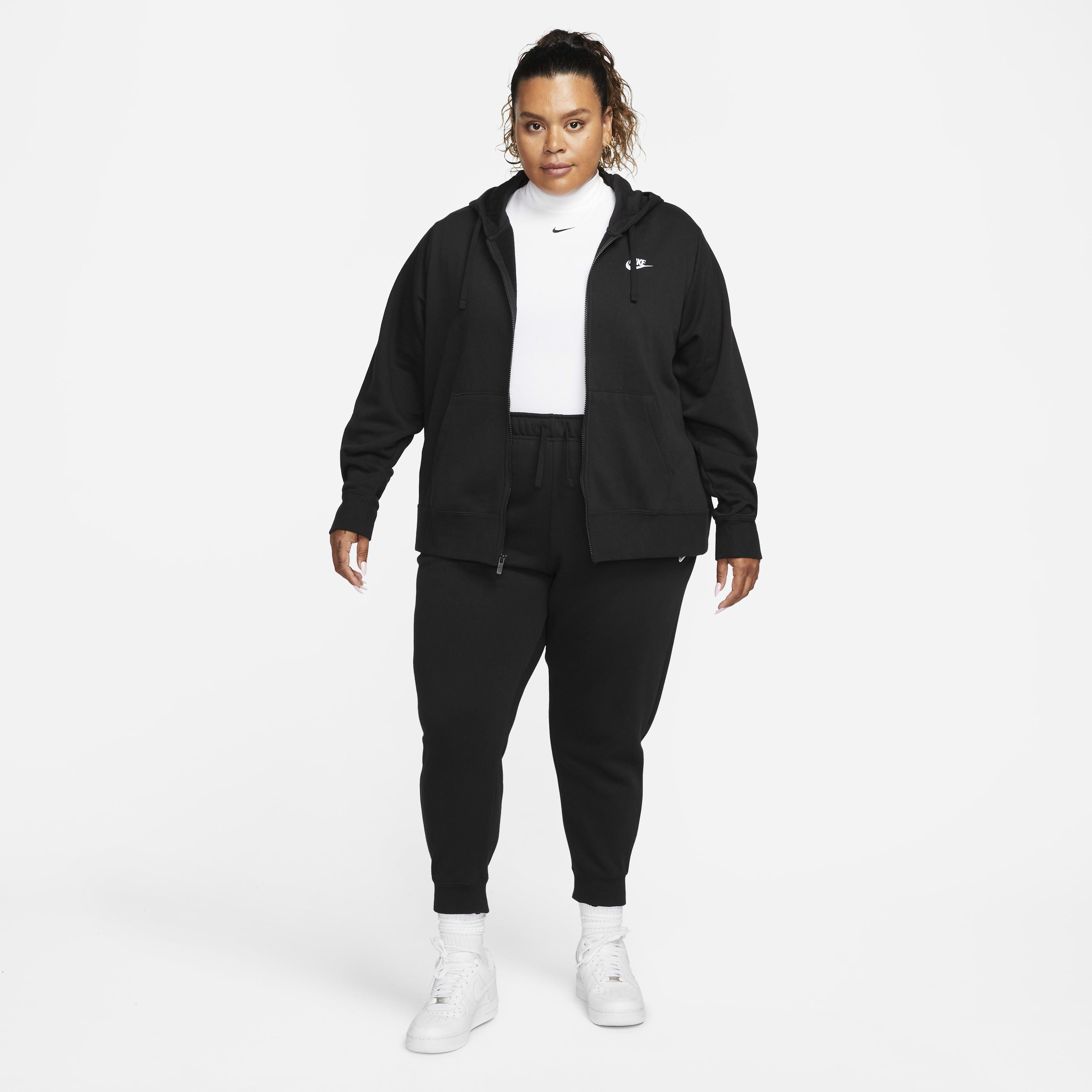 Nike Sportswear Club Fleece Women's Full-Zip Hoodie (Plus Size)