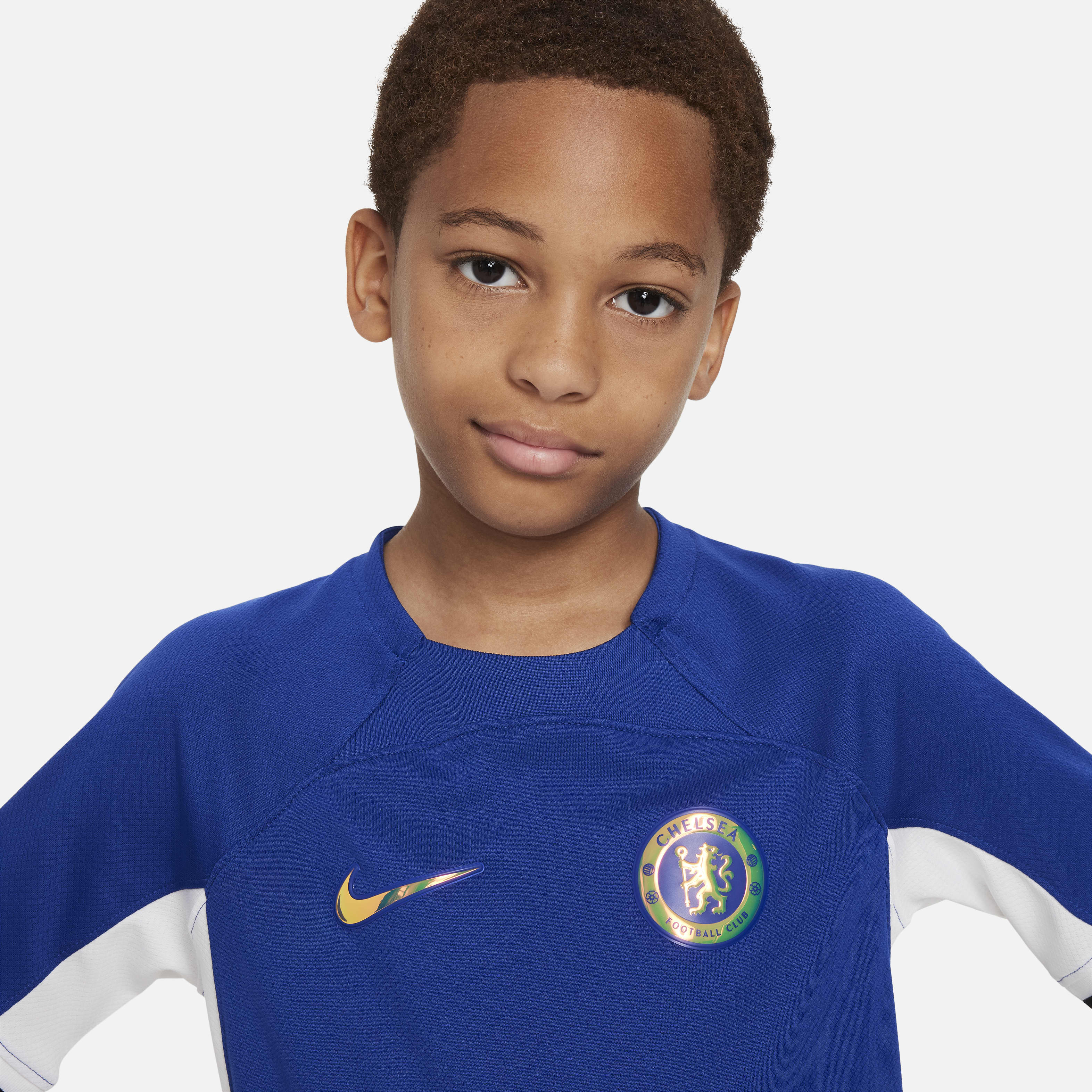 Chelsea FC 2023/24 Stadium Home Big Kids' Nike Dri-FIT Soccer Jersey