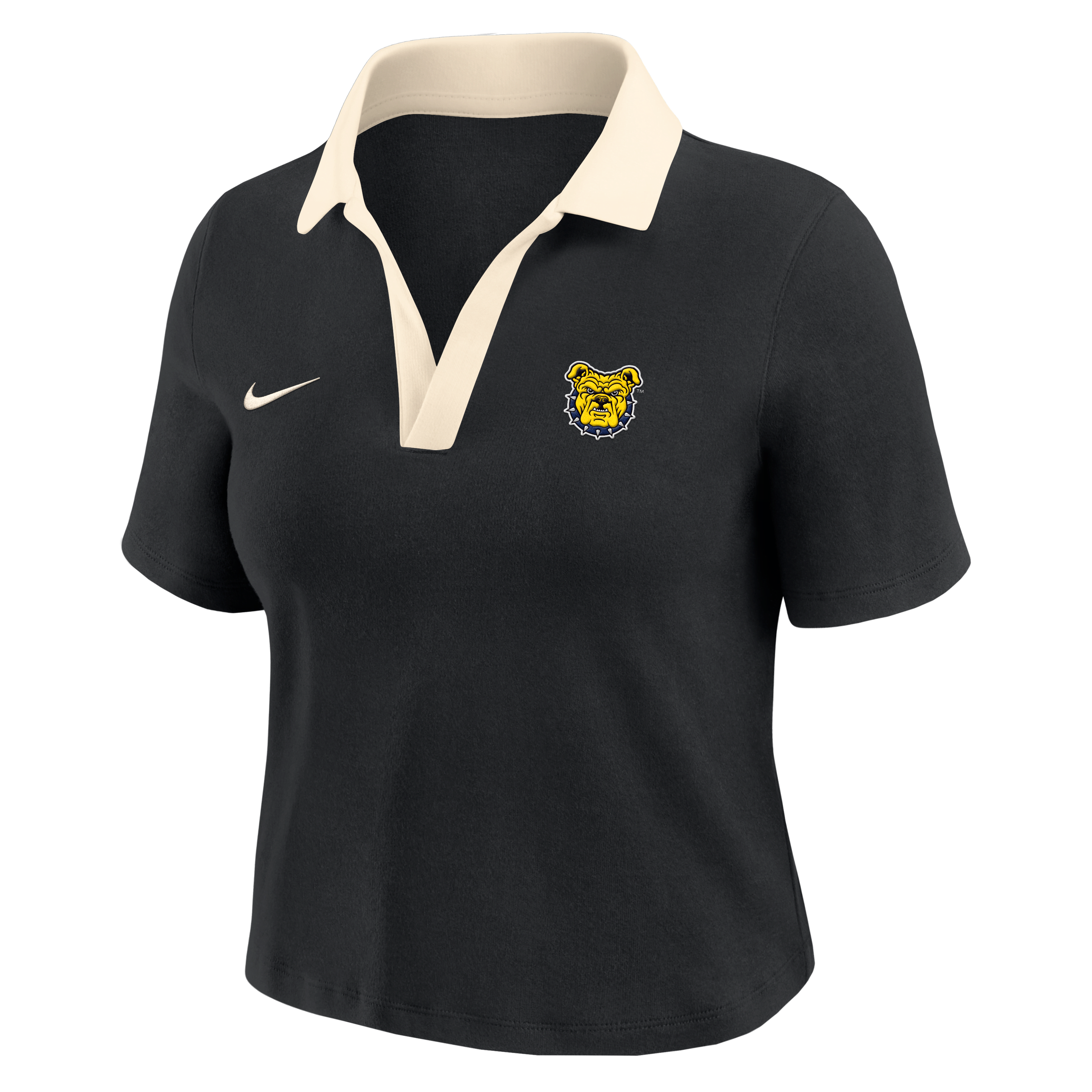Nike College (North Carolina A&T University) Women's Short-Sleeve Polo Crop Top