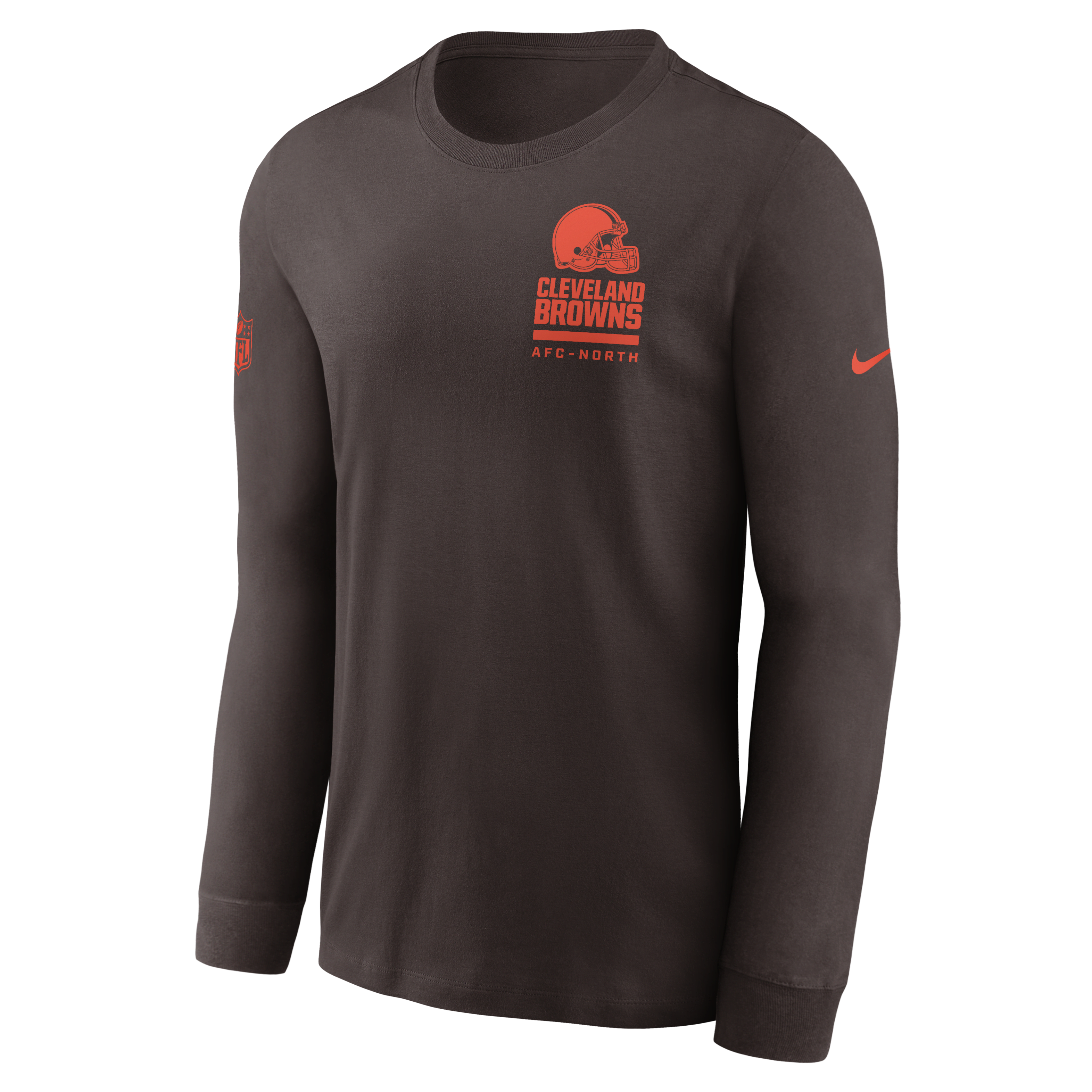 Cleveland Browns Sideline Team Issue Men's Nike Dri-FIT NFL Long-Sleeve T-Shirt
