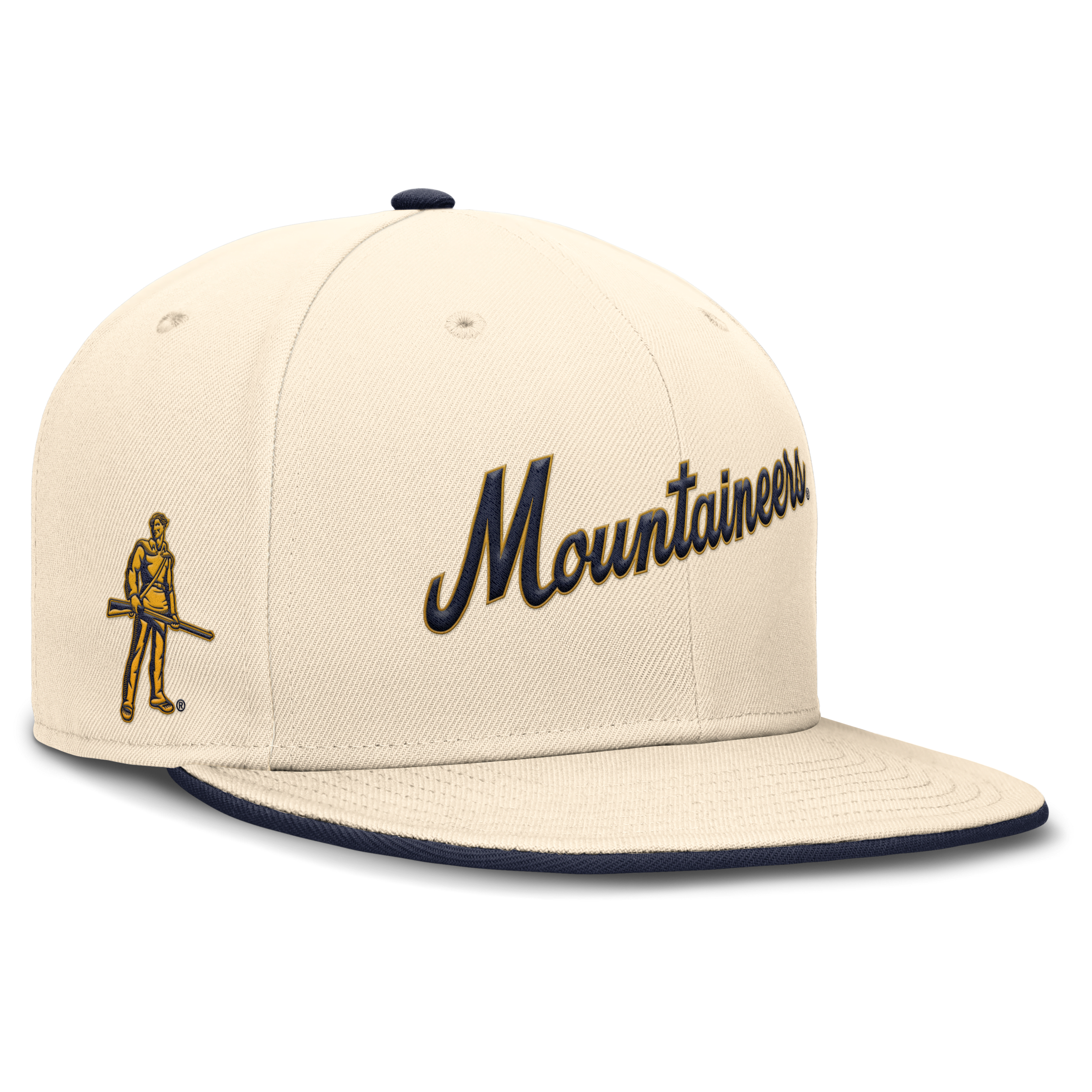 West Virginia Mountaineers Primetime True Men's Nike Dri-FIT College Fitted Hat