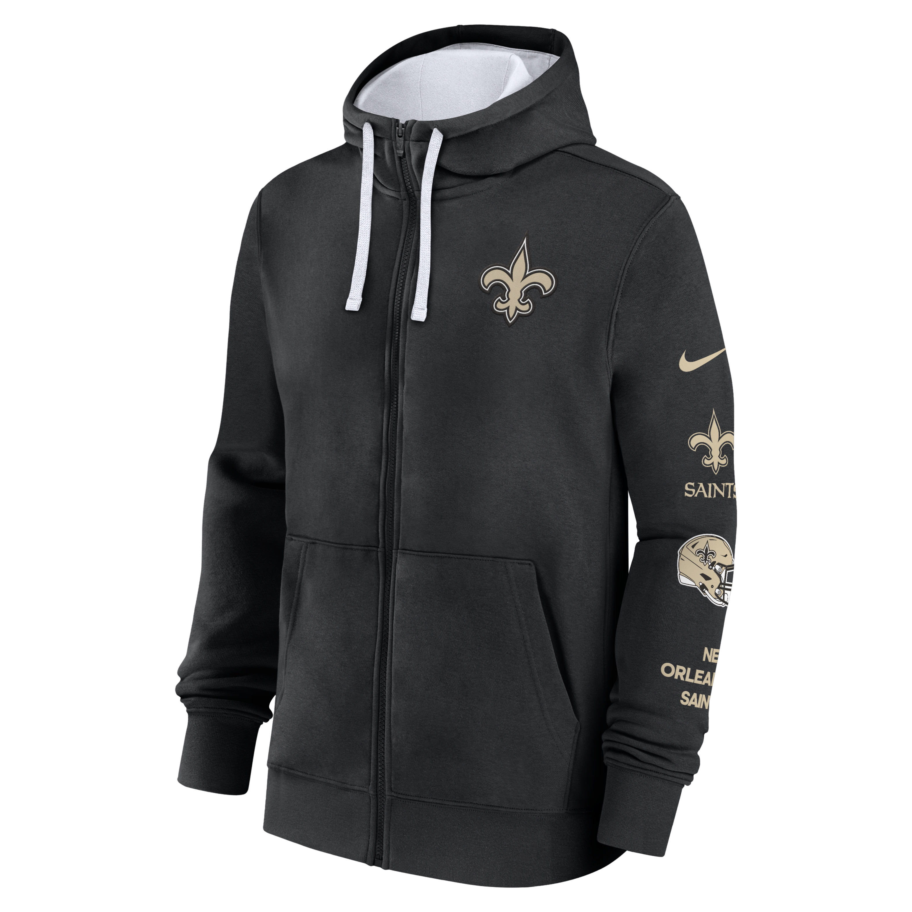 New Orleans Saints Club Men's Nike NFL Full-Zip Hoodie