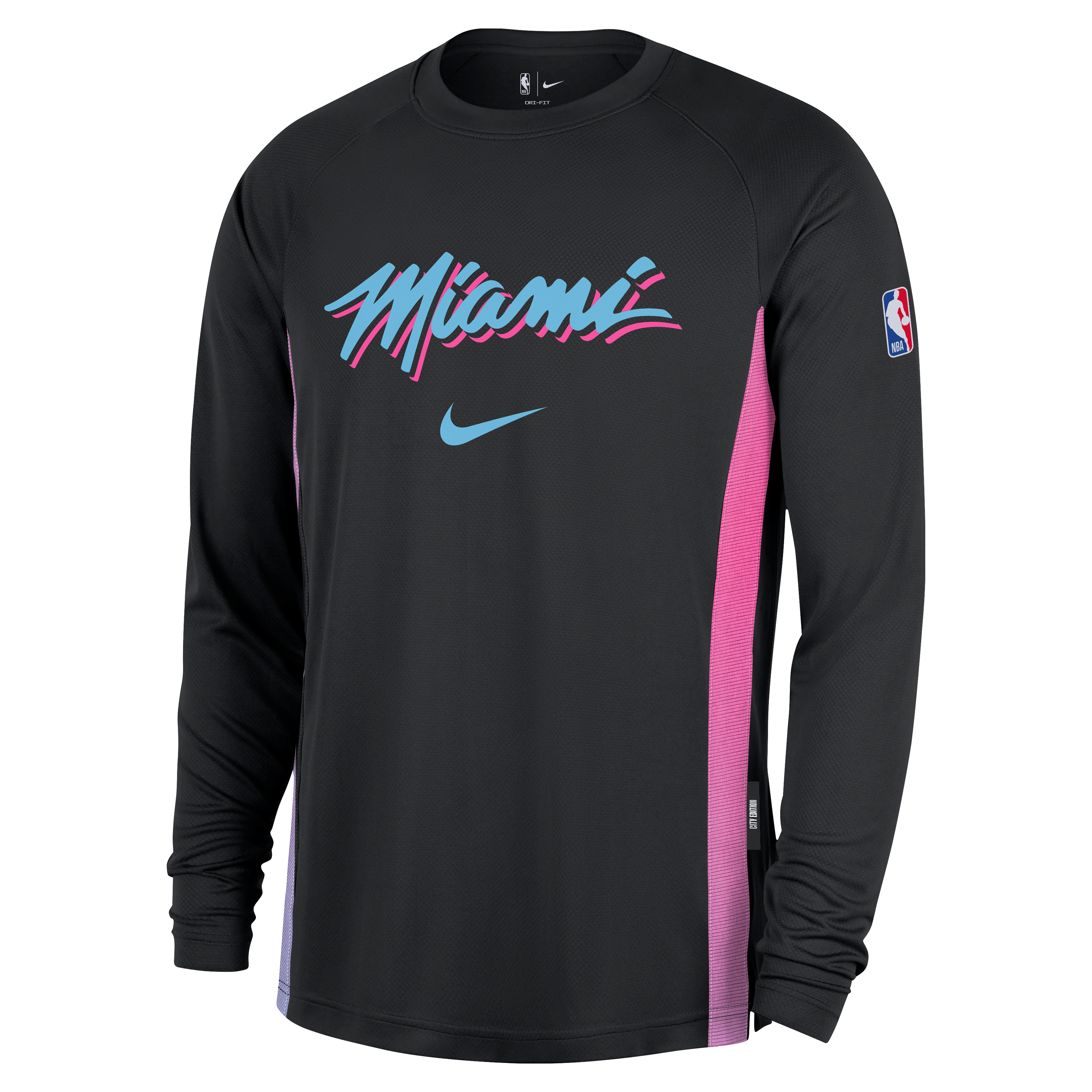 Miami Heat City Edition Men's Nike Dri-FIT Long-Sleeve Top