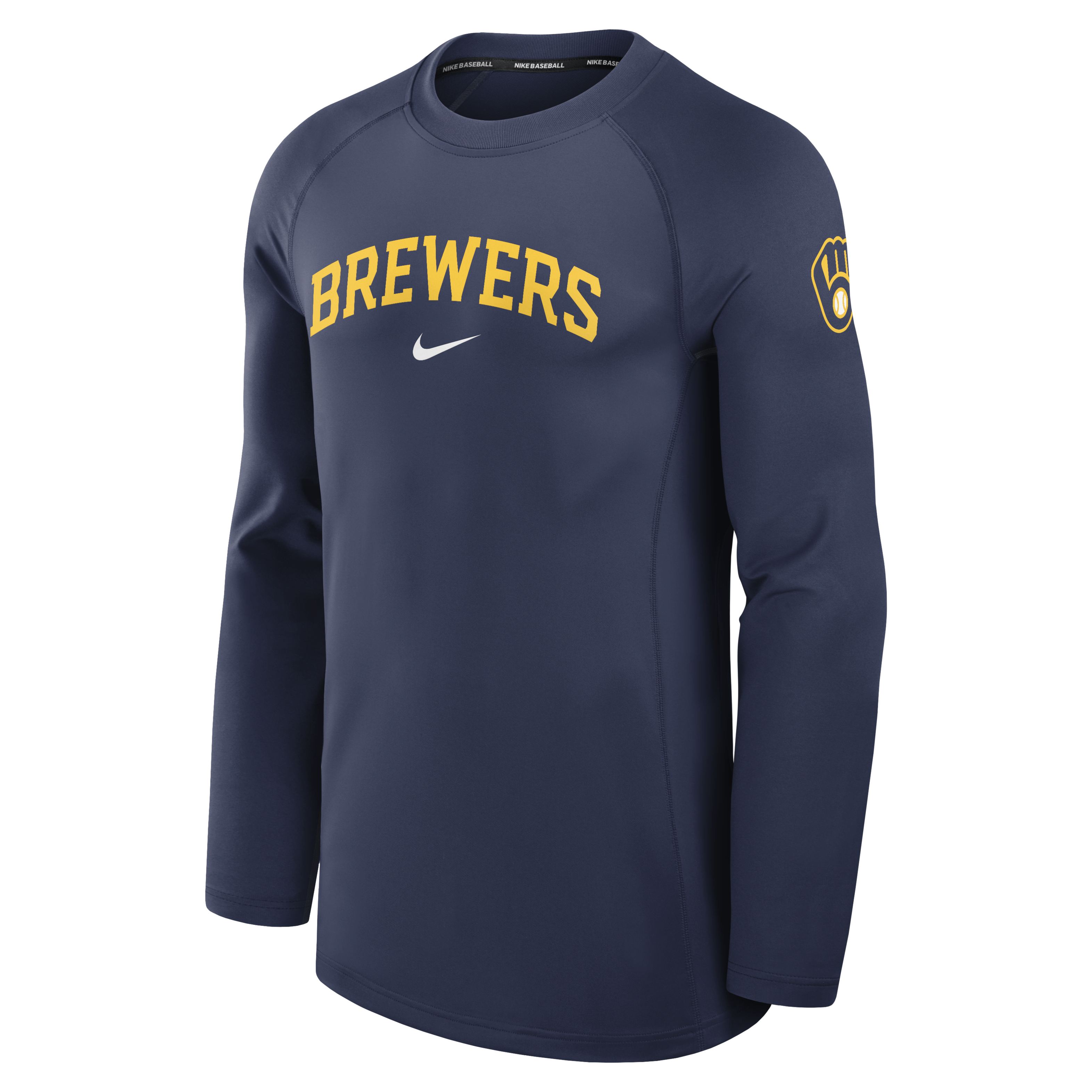 Milwaukee Brewers Authentic Collection Game Time Men's Nike Dri-FIT MLB Long-Sleeve T-Shirt