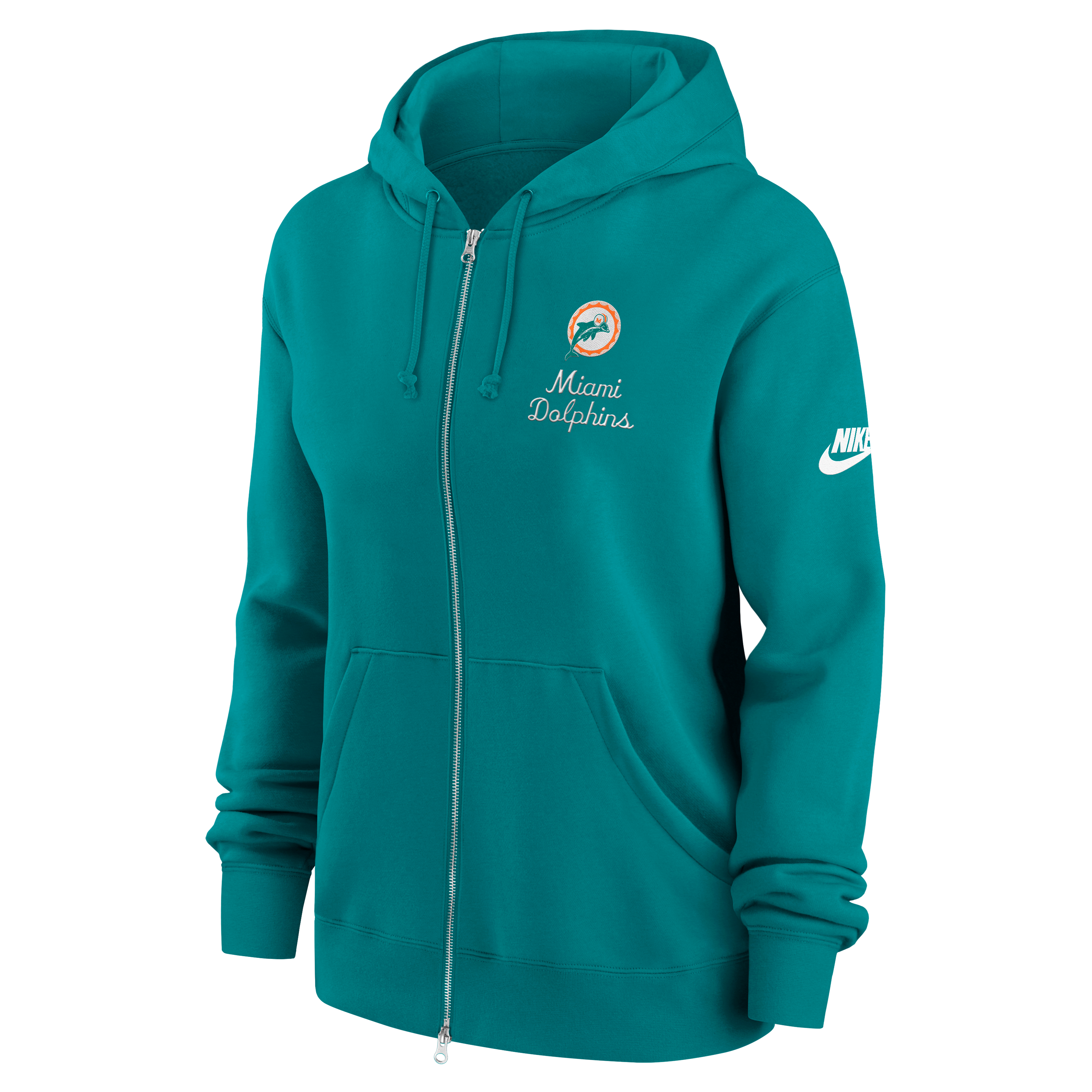 Miami Dolphins Phoenix Rewind Women's Nike NFL Full-Zip Hoodie
