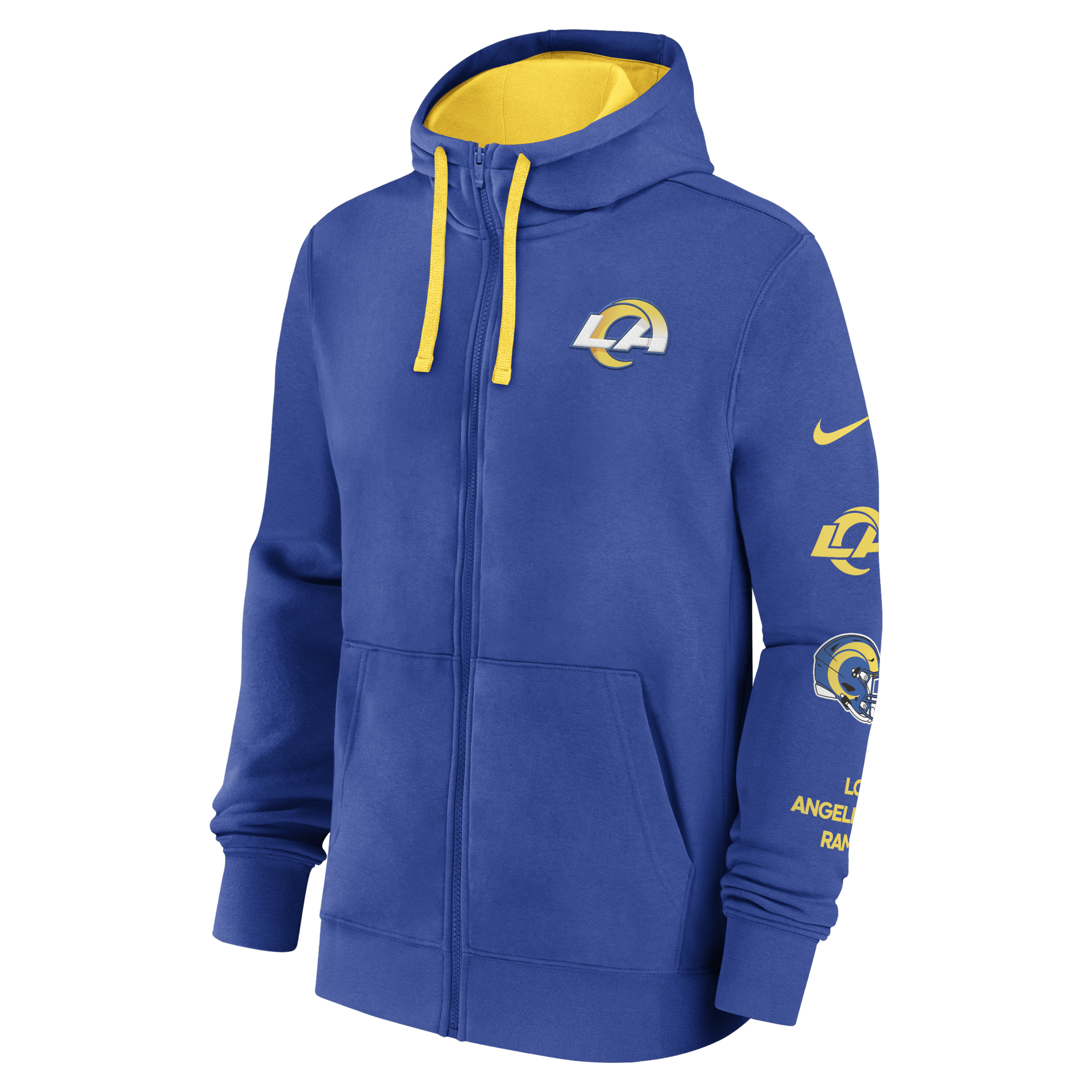 Los Angeles Rams Club Men's Nike NFL Full-Zip Hoodie