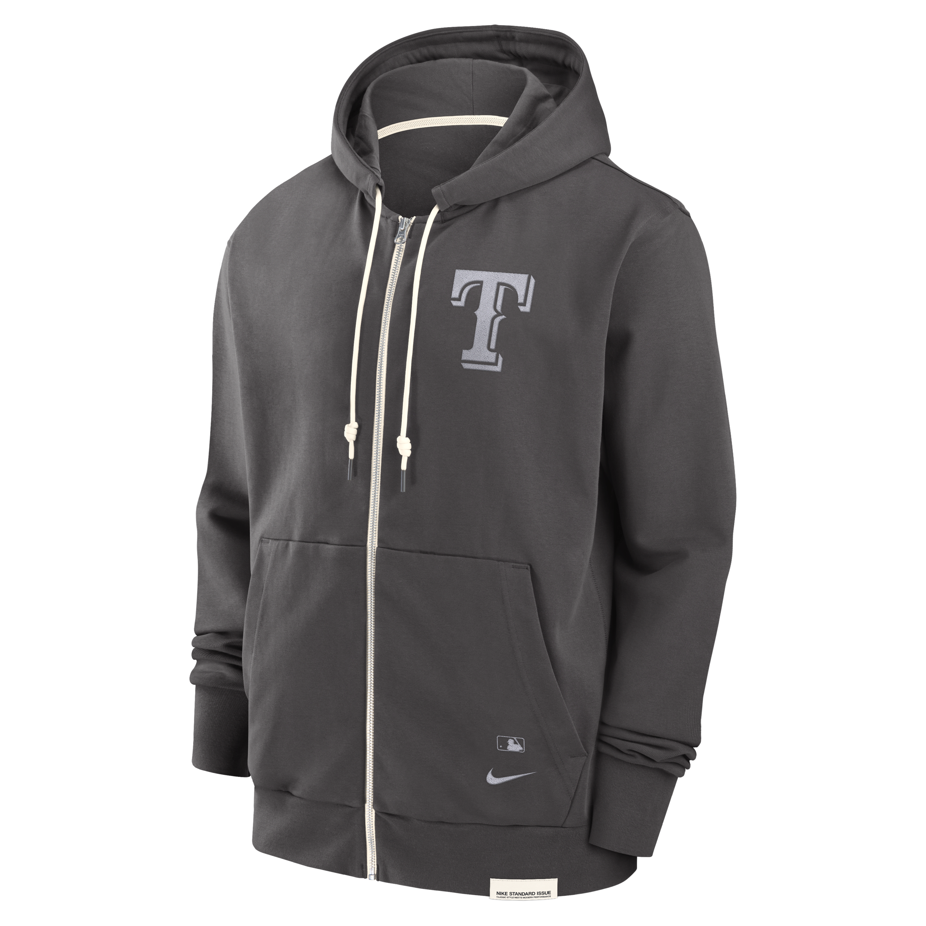 Texas Rangers Travel Player Men's Nike Dri-FIT MLB Full-Zip Hoodie