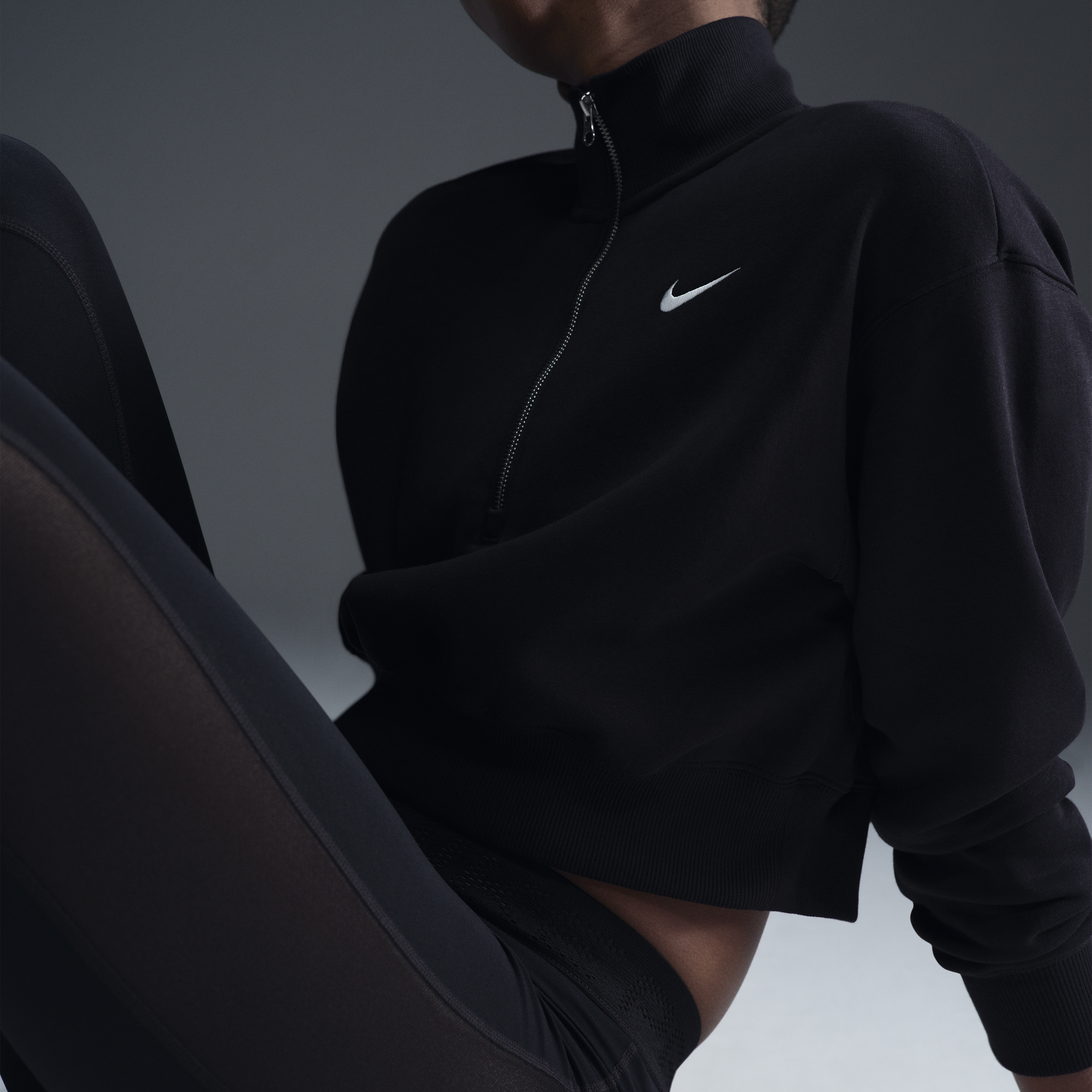 Nike Sportswear Phoenix Fleece Women's 1/4-Zip Cropped Sweatshirt