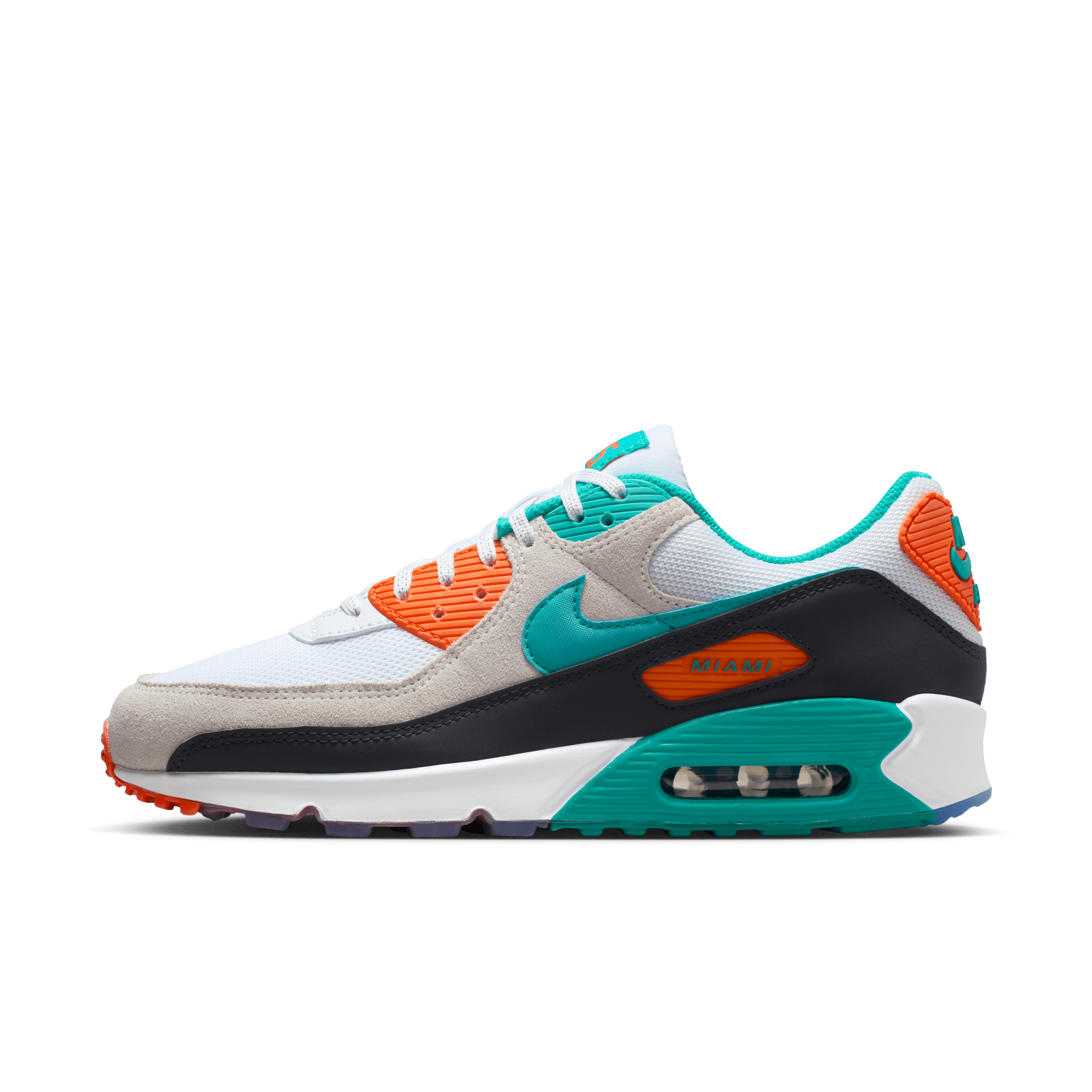 Miami Dolphins Air Max 90 Men's Nike Shoes