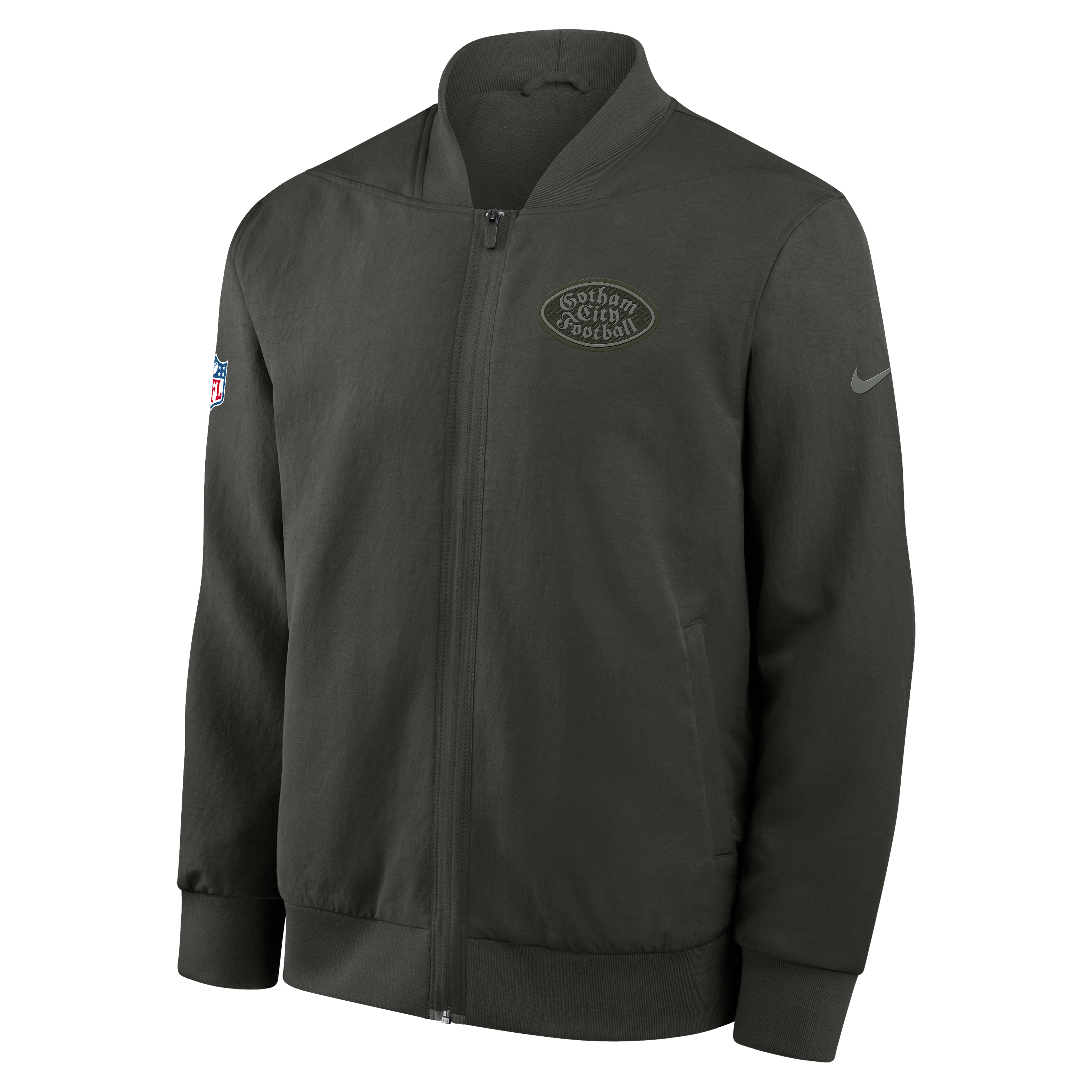 New York Jets Rivalries Collection Sideline Men's Nike NFL Full-Zip Bomber Jacket
