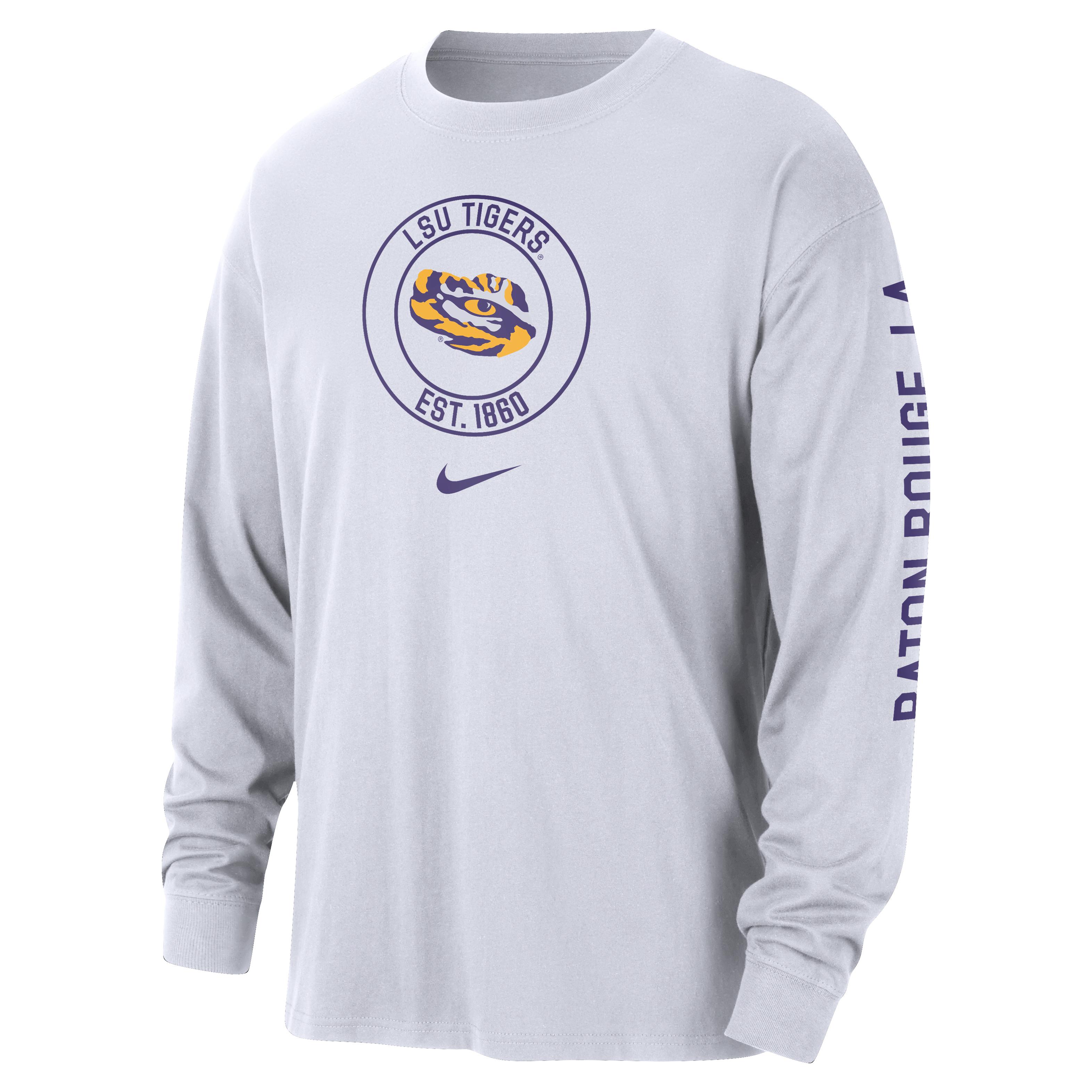 LSU Max90 Men's Nike College Long-Sleeve T-Shirt