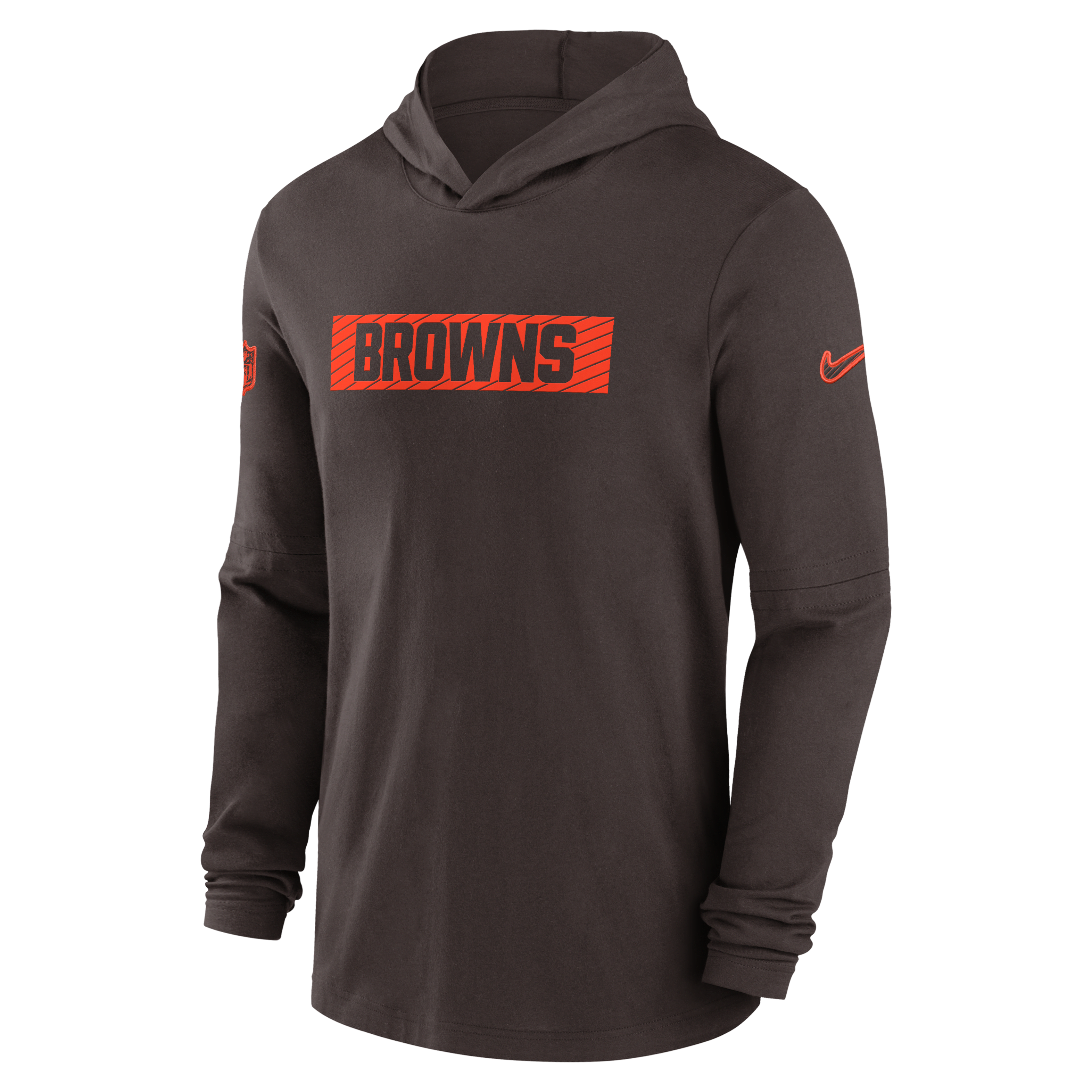 Cleveland Browns Sideline Men's Nike Dri-FIT NFL Long-Sleeve Hooded Top