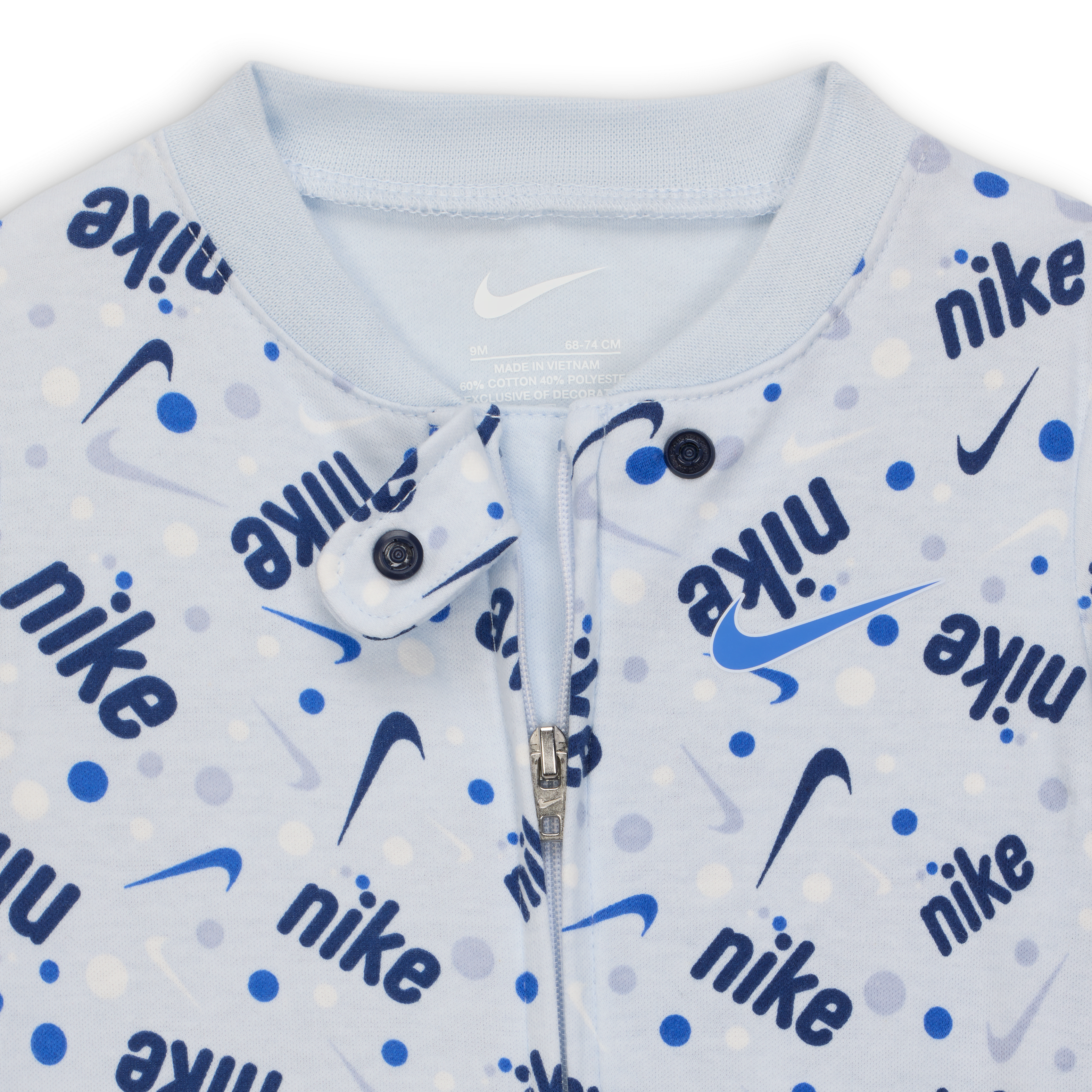 Nike Play For All Baby (0-9M) Printed Footed Coverall