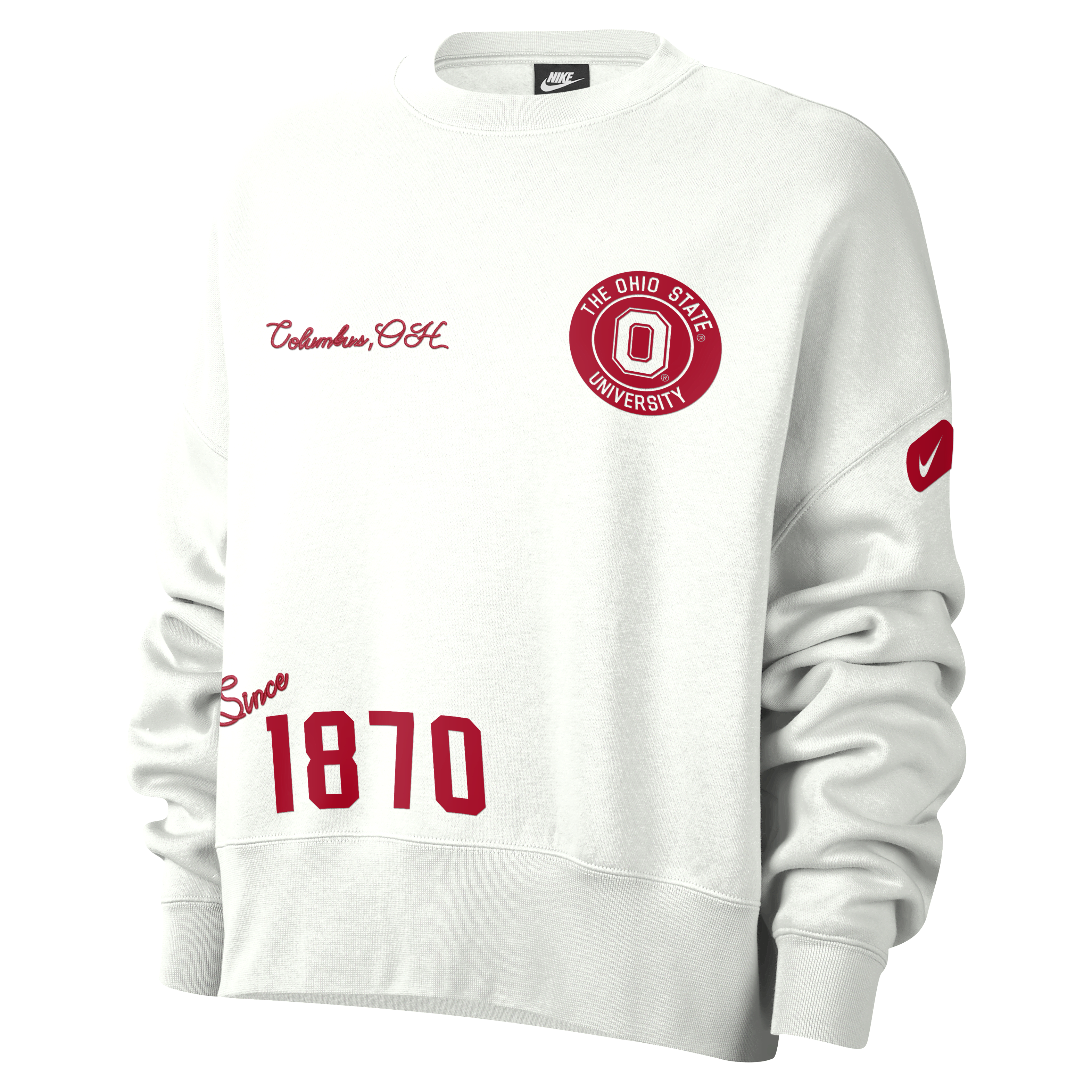 Ohio State Women's Nike College Crew-Neck Sweatshirt