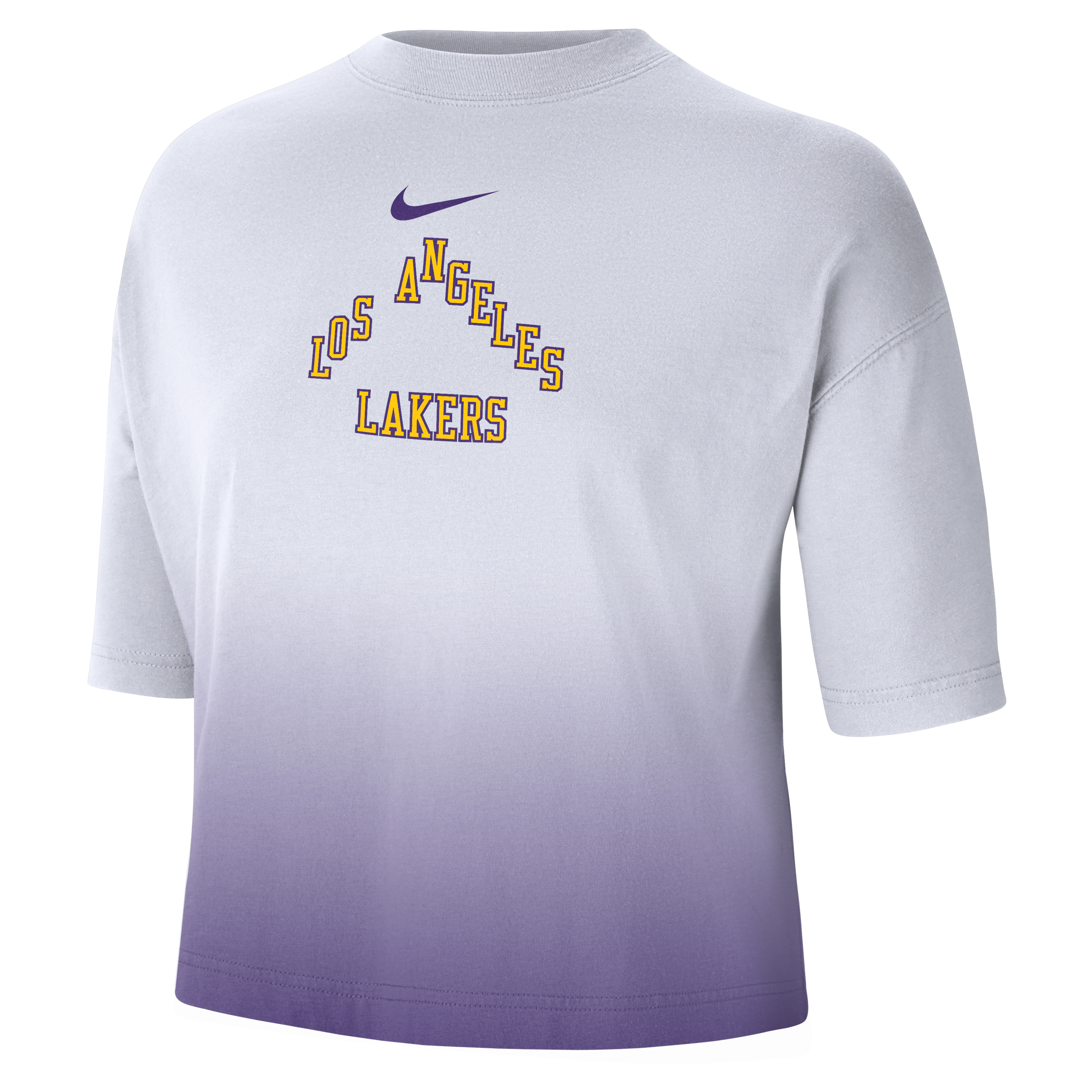 Los Angeles Lakers Courtside City Edition Premium Women's Nike NBA Boxy T-Shirt