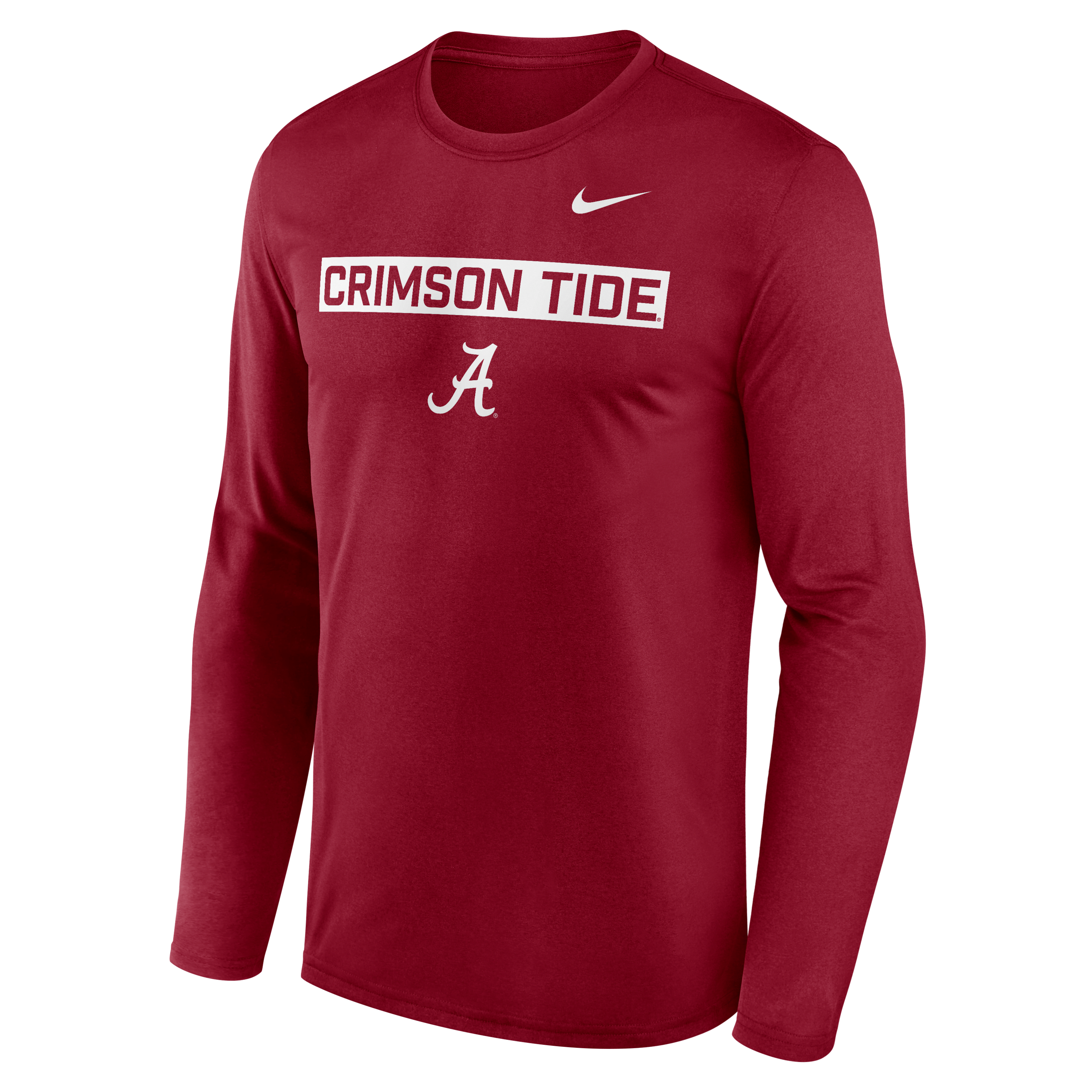 Alabama Primetime Legend 2-Hit Men's Nike Dri-FIT College Long-Sleeve T-Shirt