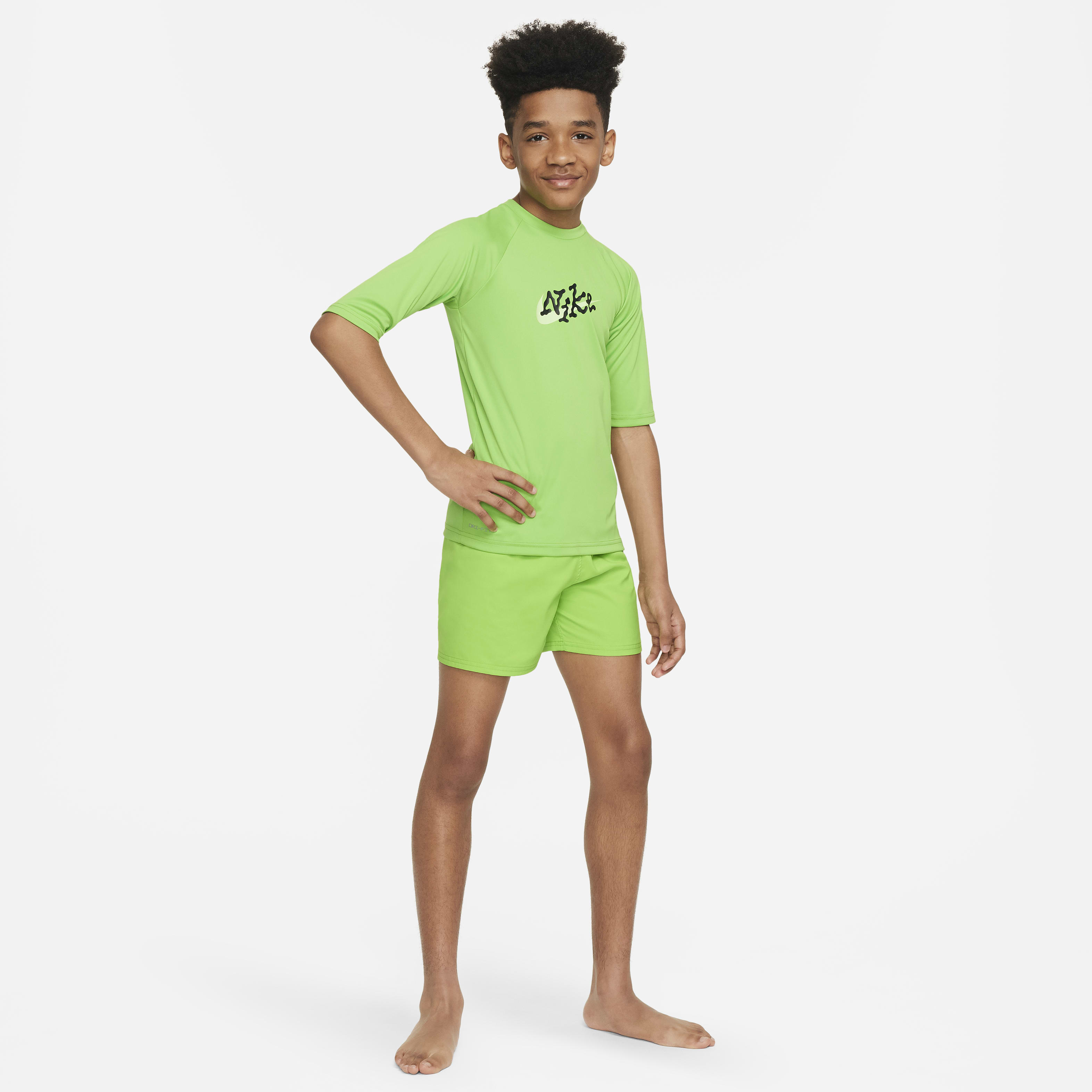 Nike Swim Scribble Big Kids' (Boys') Short-Sleeve Hydroguard