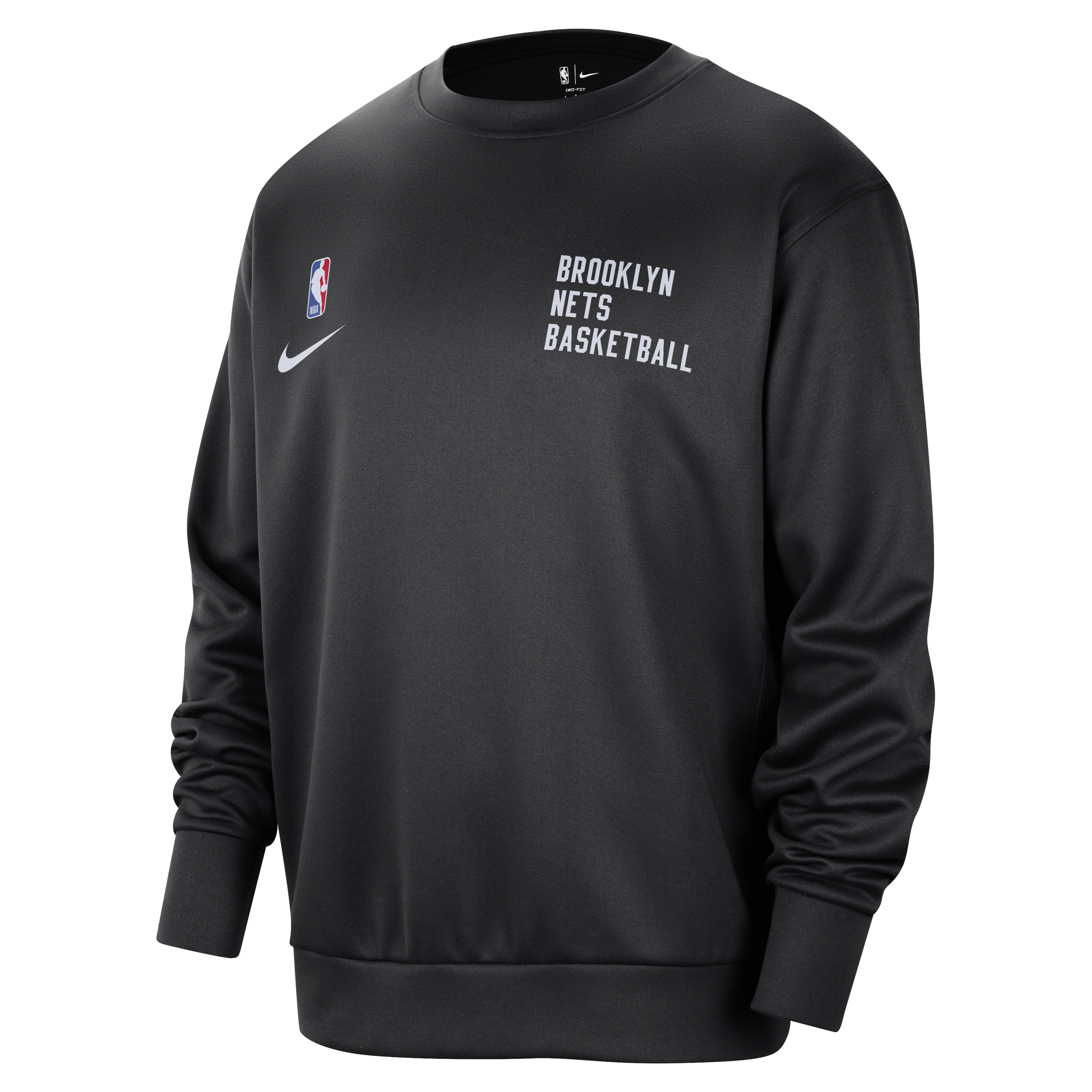 Brooklyn Nets Spotlight Men's Nike Dri-FIT NBA Crew-Neck Sweatshirt