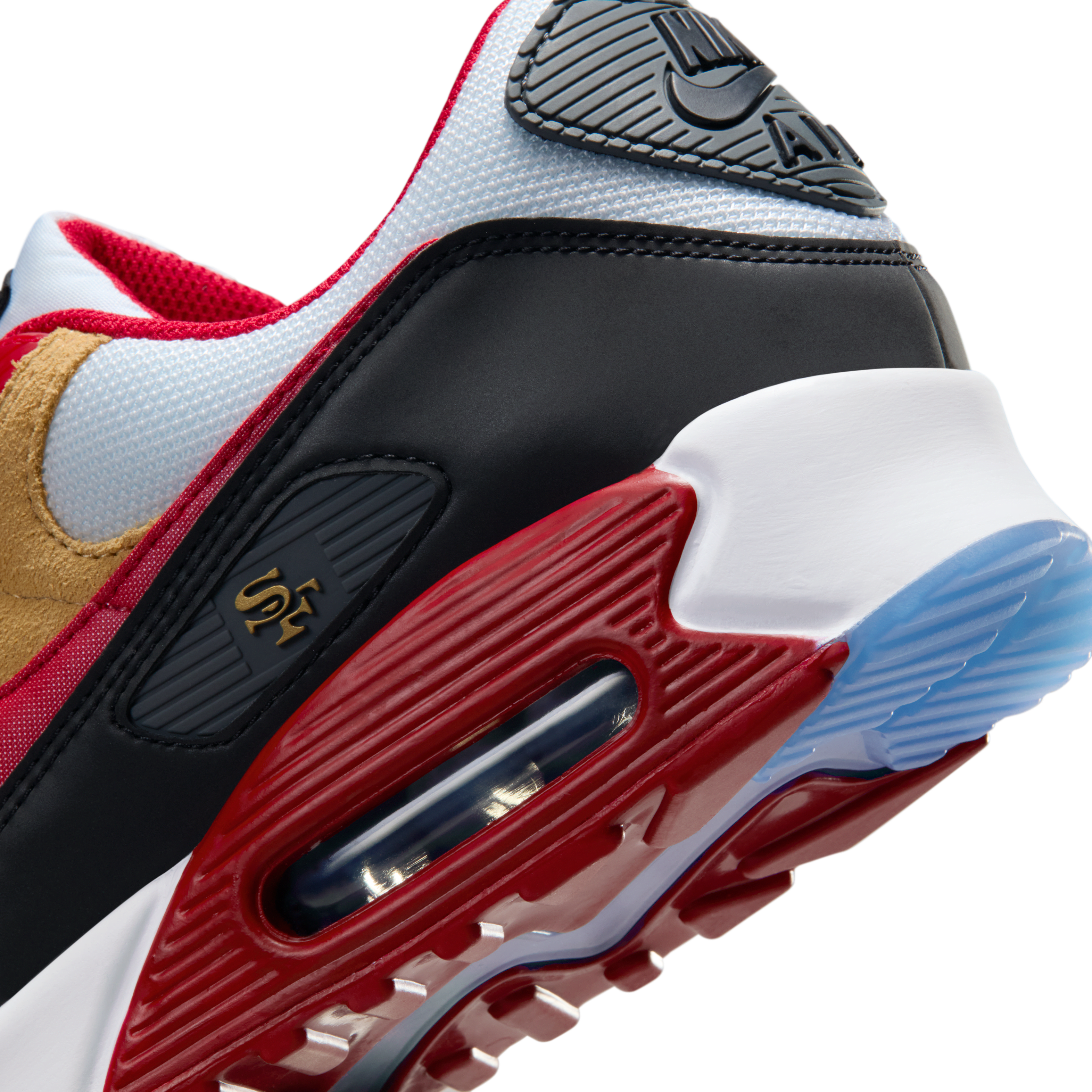 San Francisco 49ers Air Max 90 Men's Nike Shoes