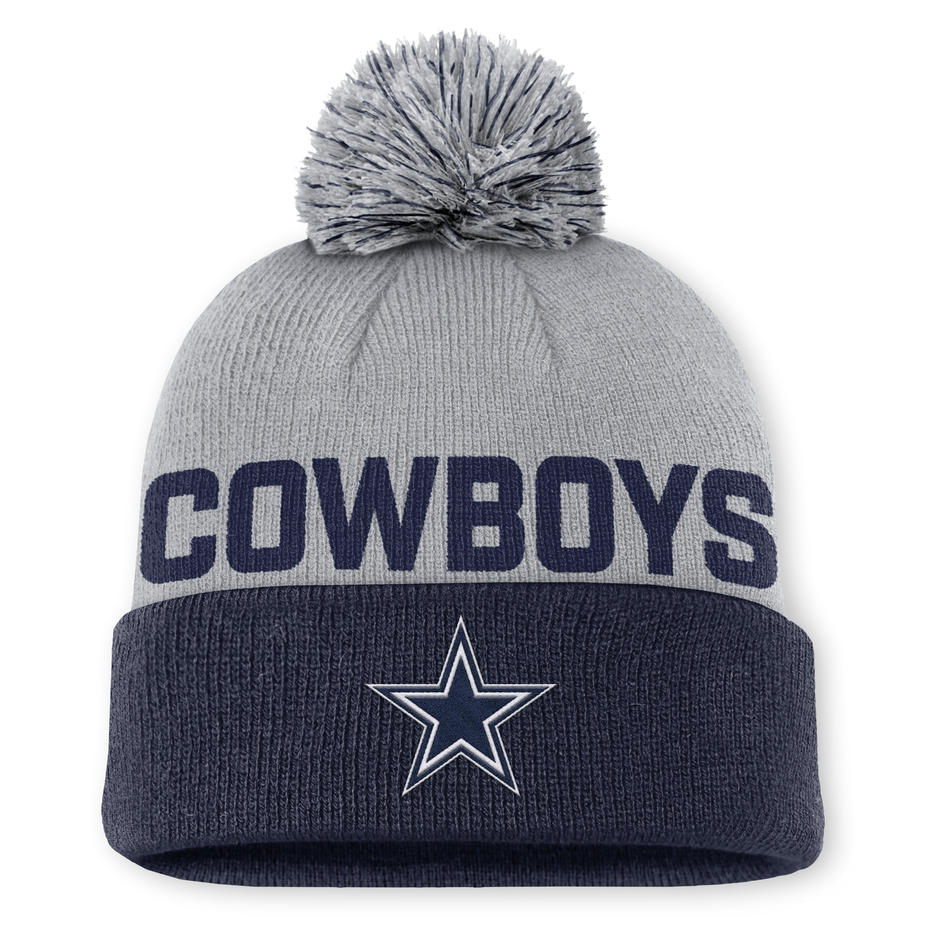 Dallas Cowboys Peak Men's Nike NFL Cuffed Pom Beanie