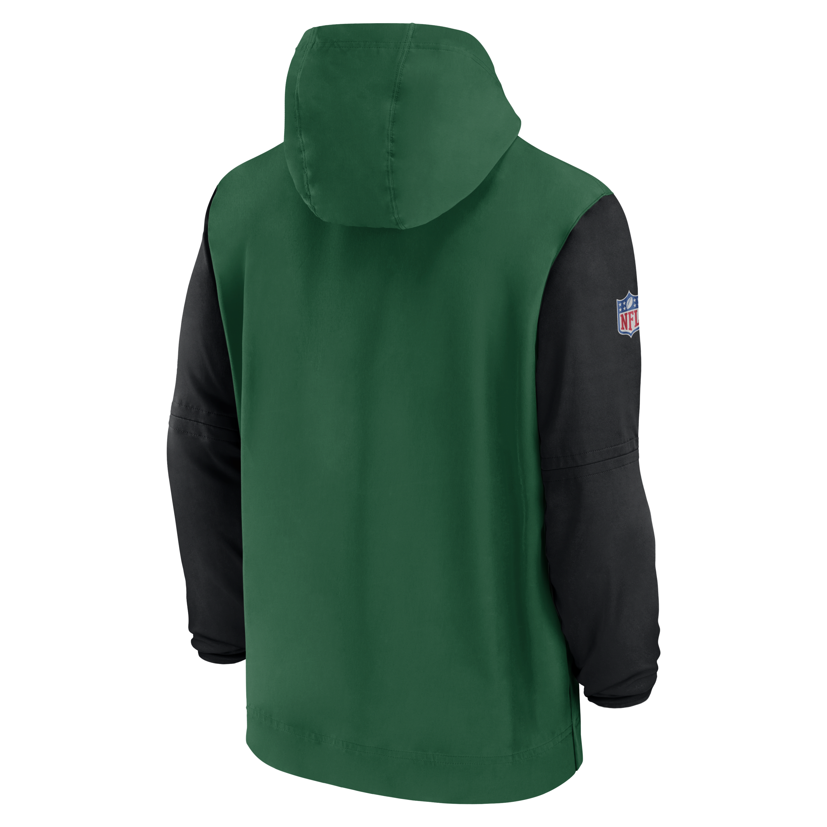 New York Jets Sideline Pre-Game Player Men's Nike NFL 1/2-Zip Hooded Jacket