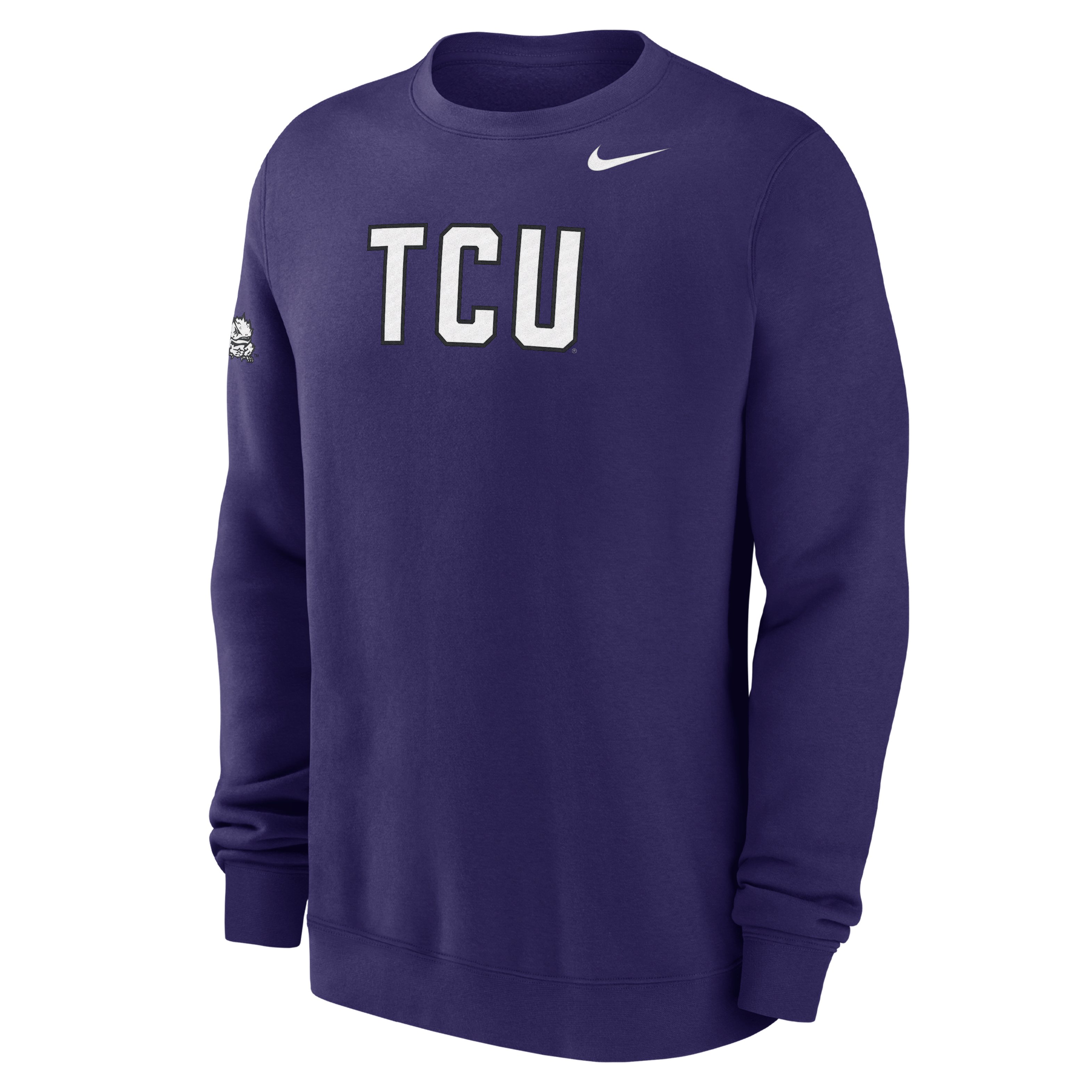 TCU Club Fleece Men's Nike College Crew-Neck Sweatshirt