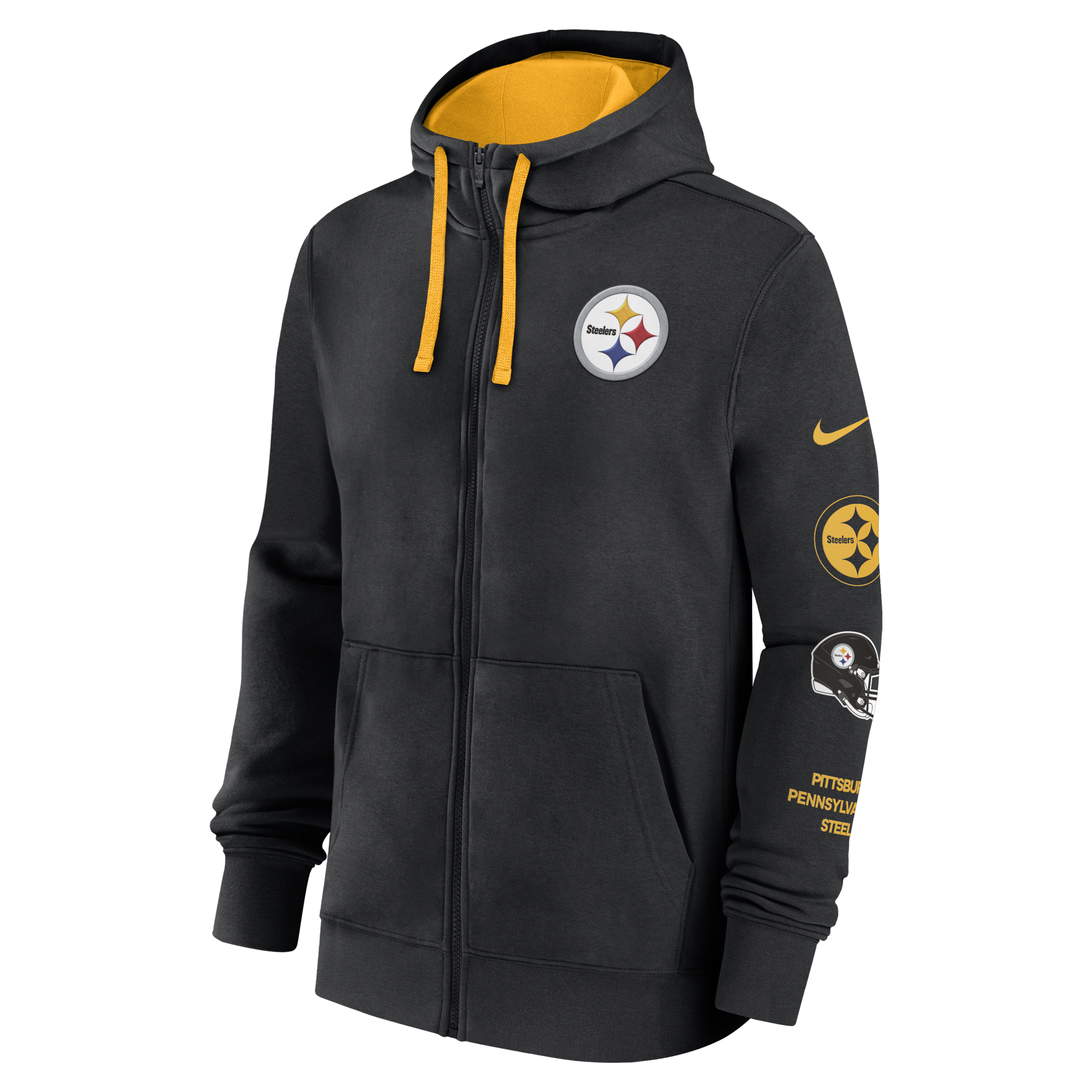 Pittsburgh Steelers Club Men's Nike NFL Full-Zip Hoodie