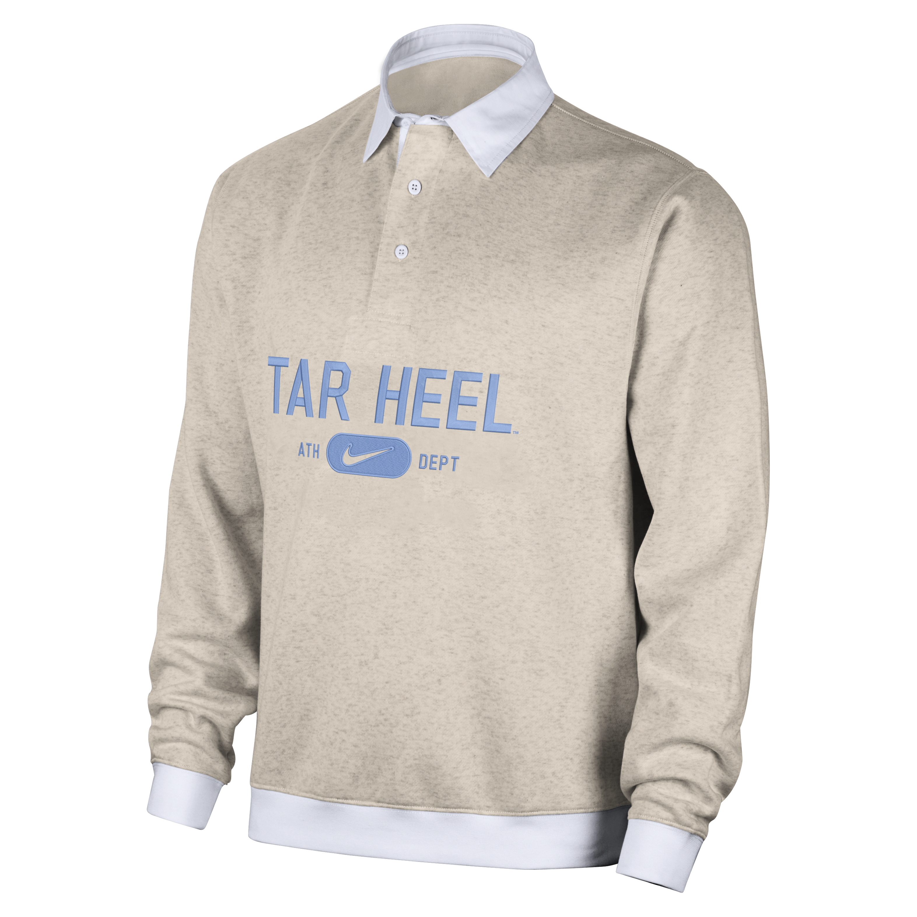 UNC Club Fleece Men's Nike College Long-Sleeve Polo