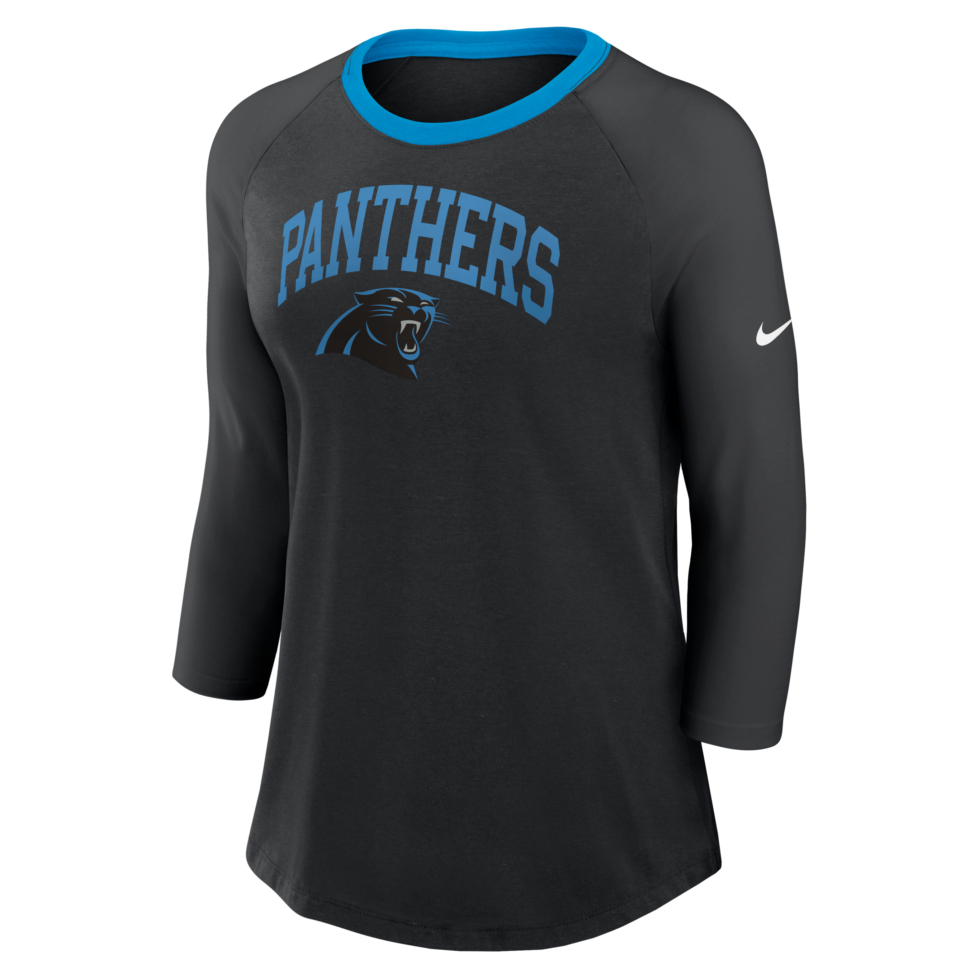 Carolina Panthers Women's Nike NFL 3/4-Sleeve T-Shirt