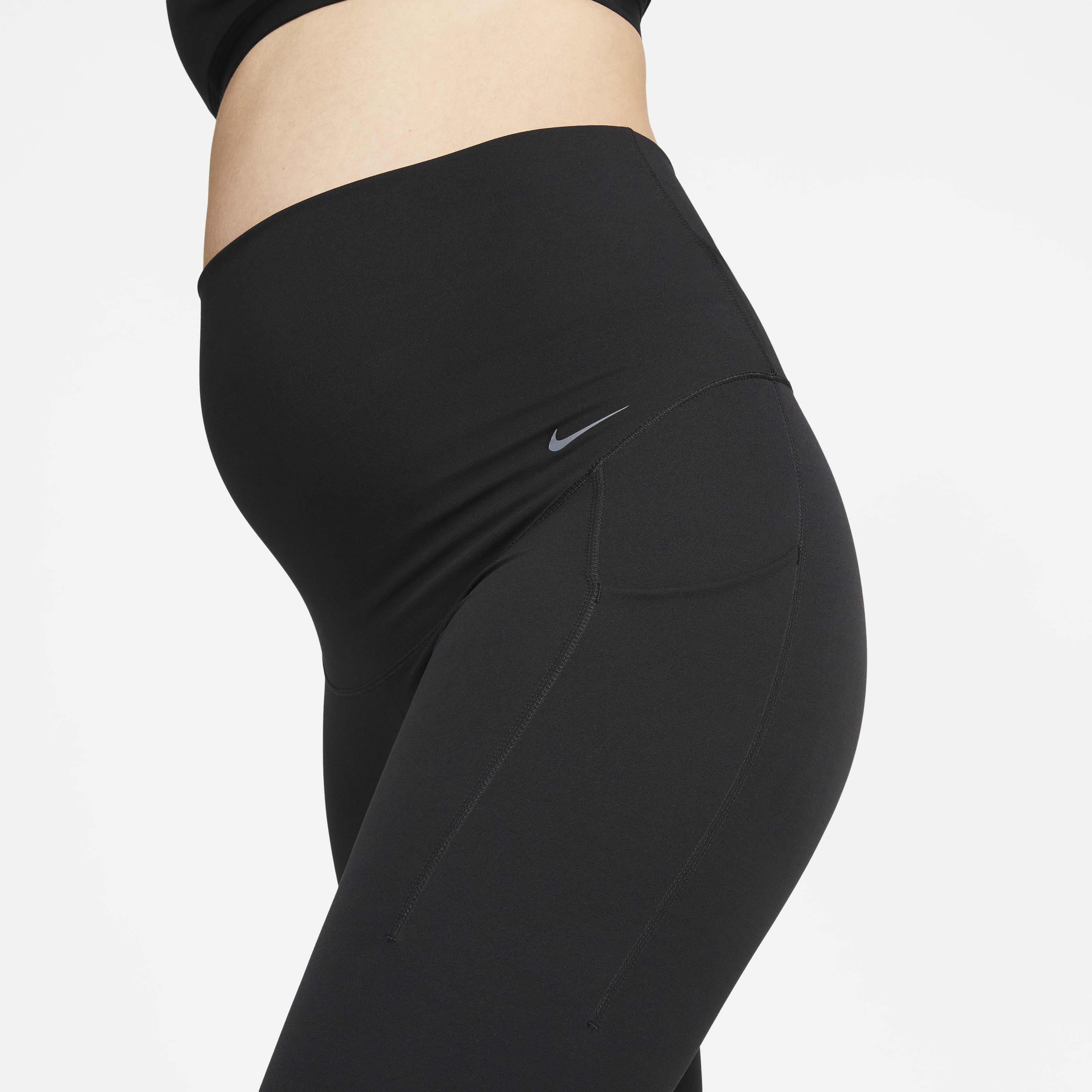 Nike Zenvy (M) Women's Gentle-Support High-Waisted 7/8 Leggings with Pockets (Maternity)