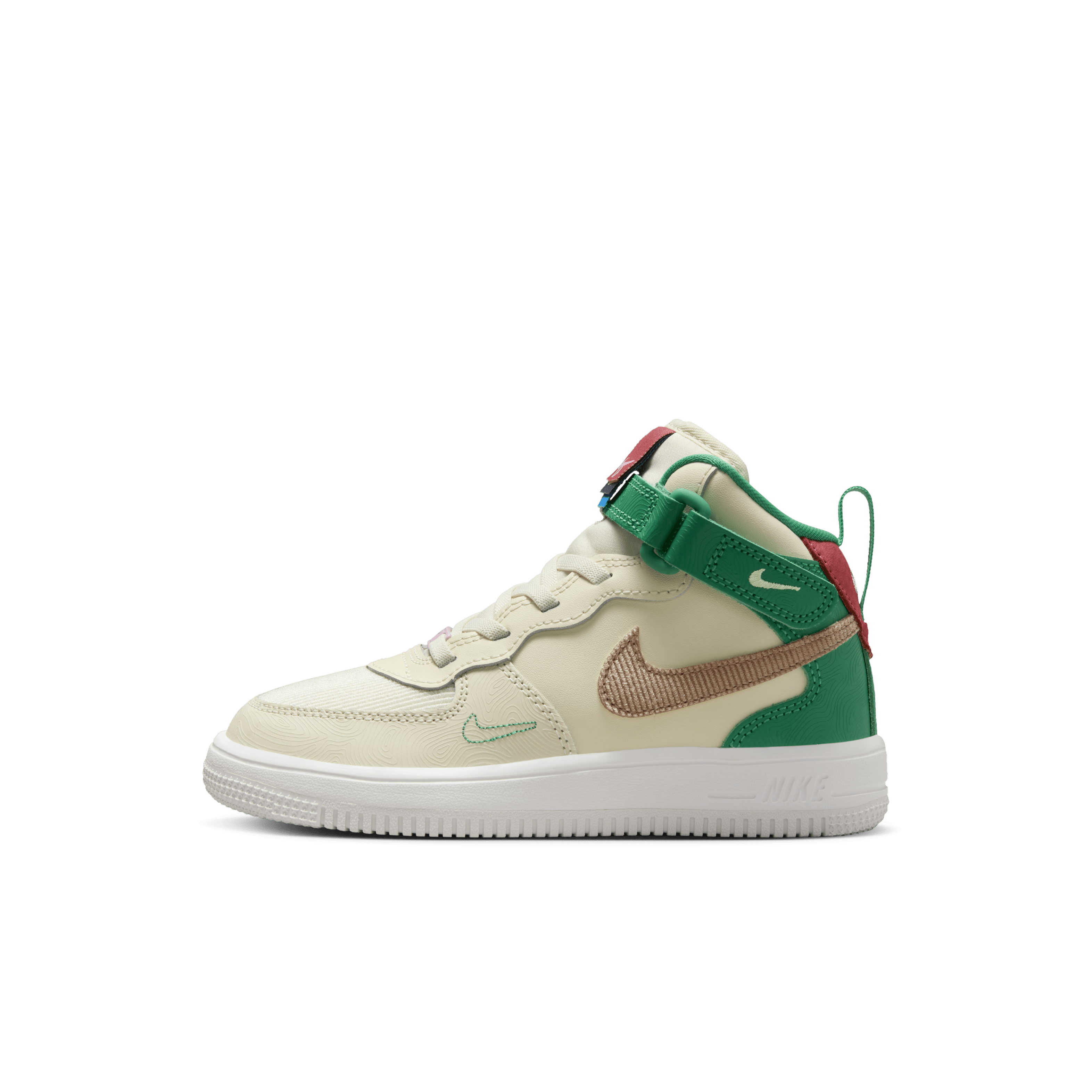 Nike Force 1 Mid SE EasyOn Little Kids' Shoes