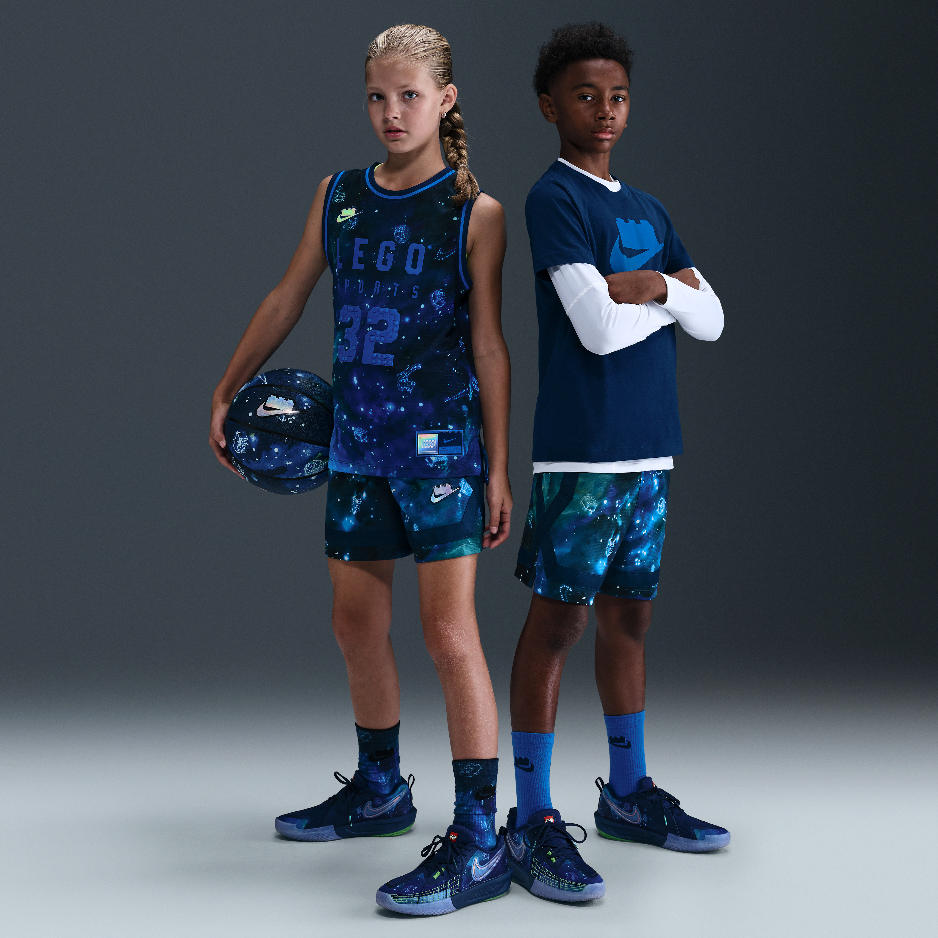 Nike x LEGO® Collection Big Kids' Dri-FIT Crossover Shorts