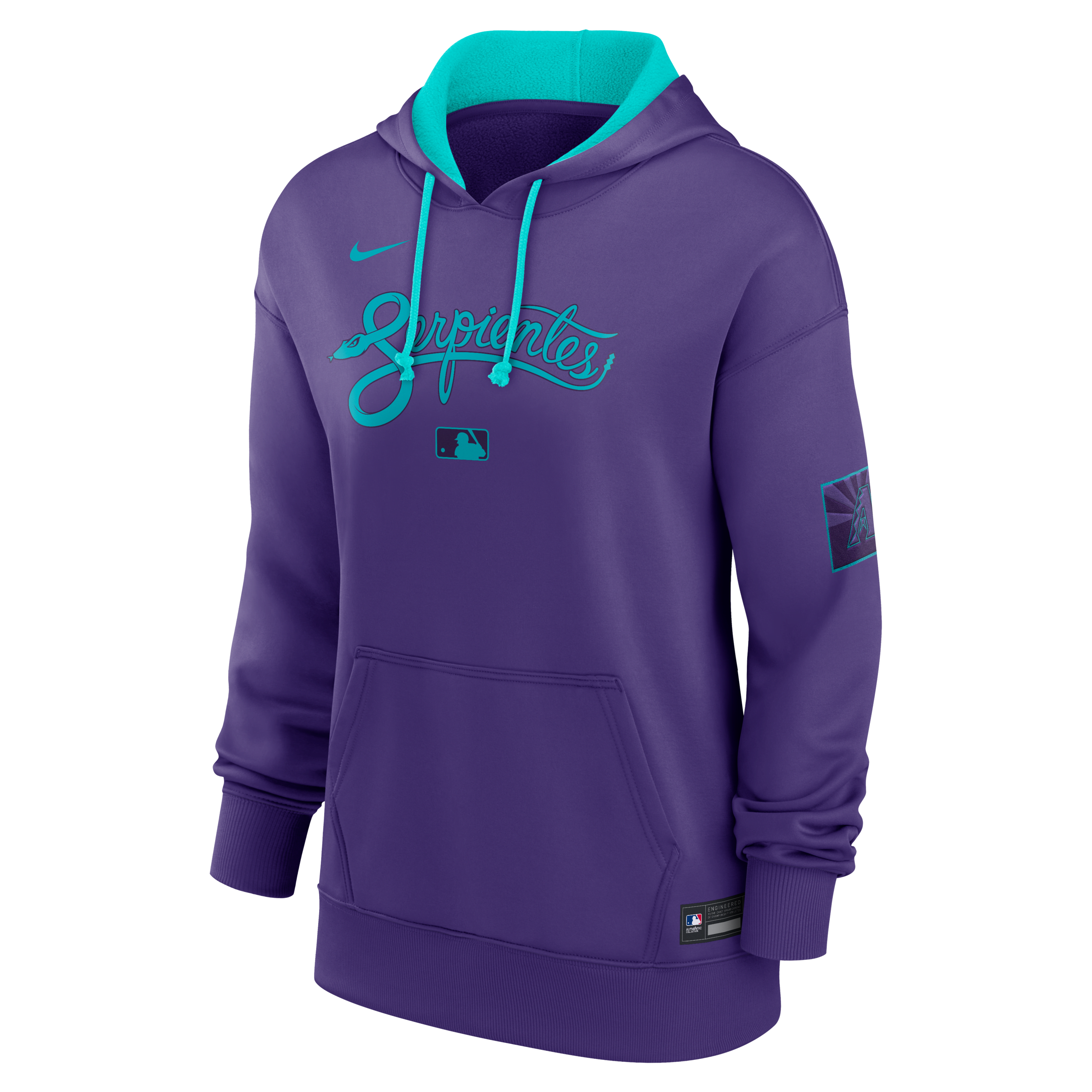Arizona Diamondbacks Authentic Collection City Connect Women's Nike Therma MLB Pullover Hoodie