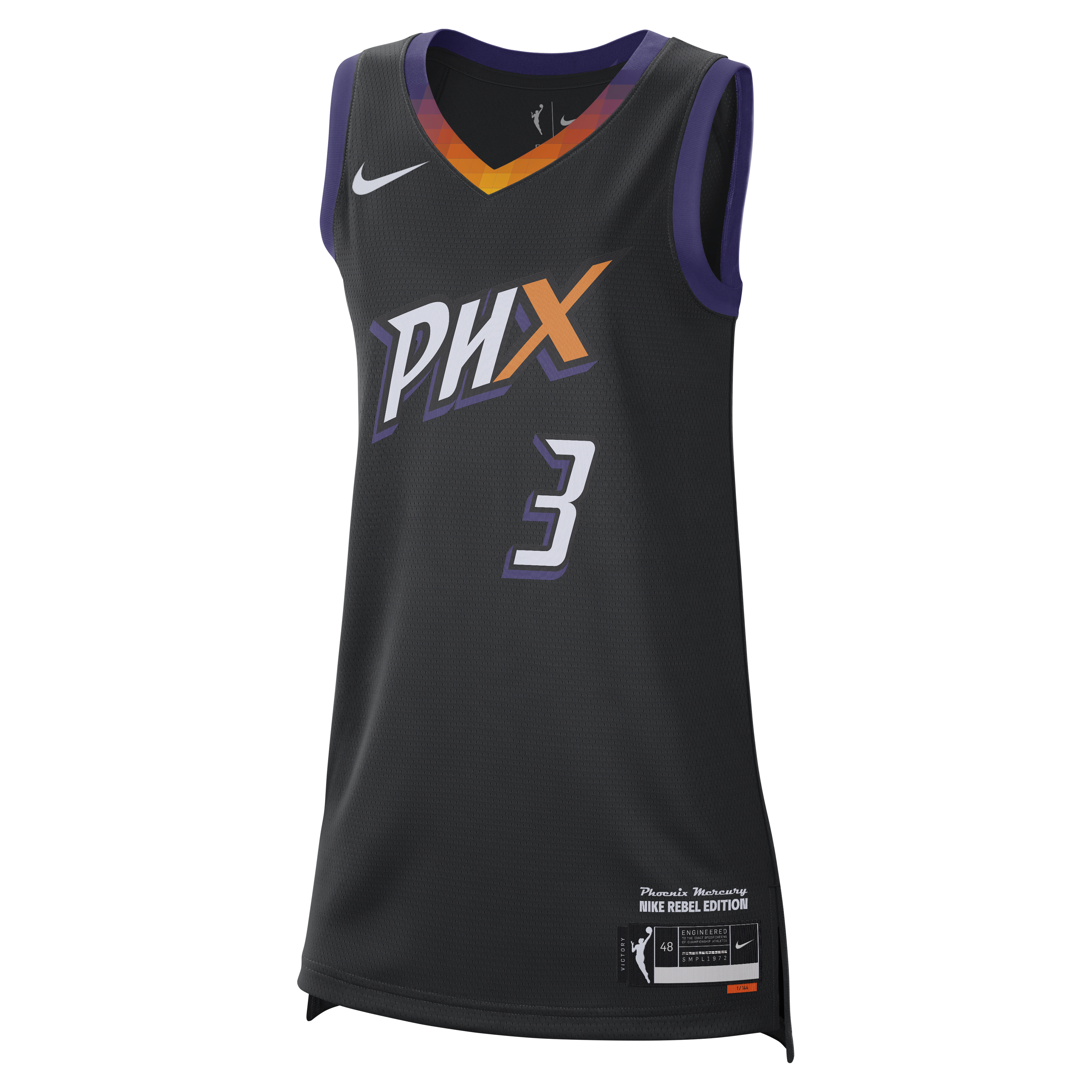 Brittney Griner Phoenix Mercury 2024 Rebel Edition Nike Dri-FIT WNBA Victory Jersey