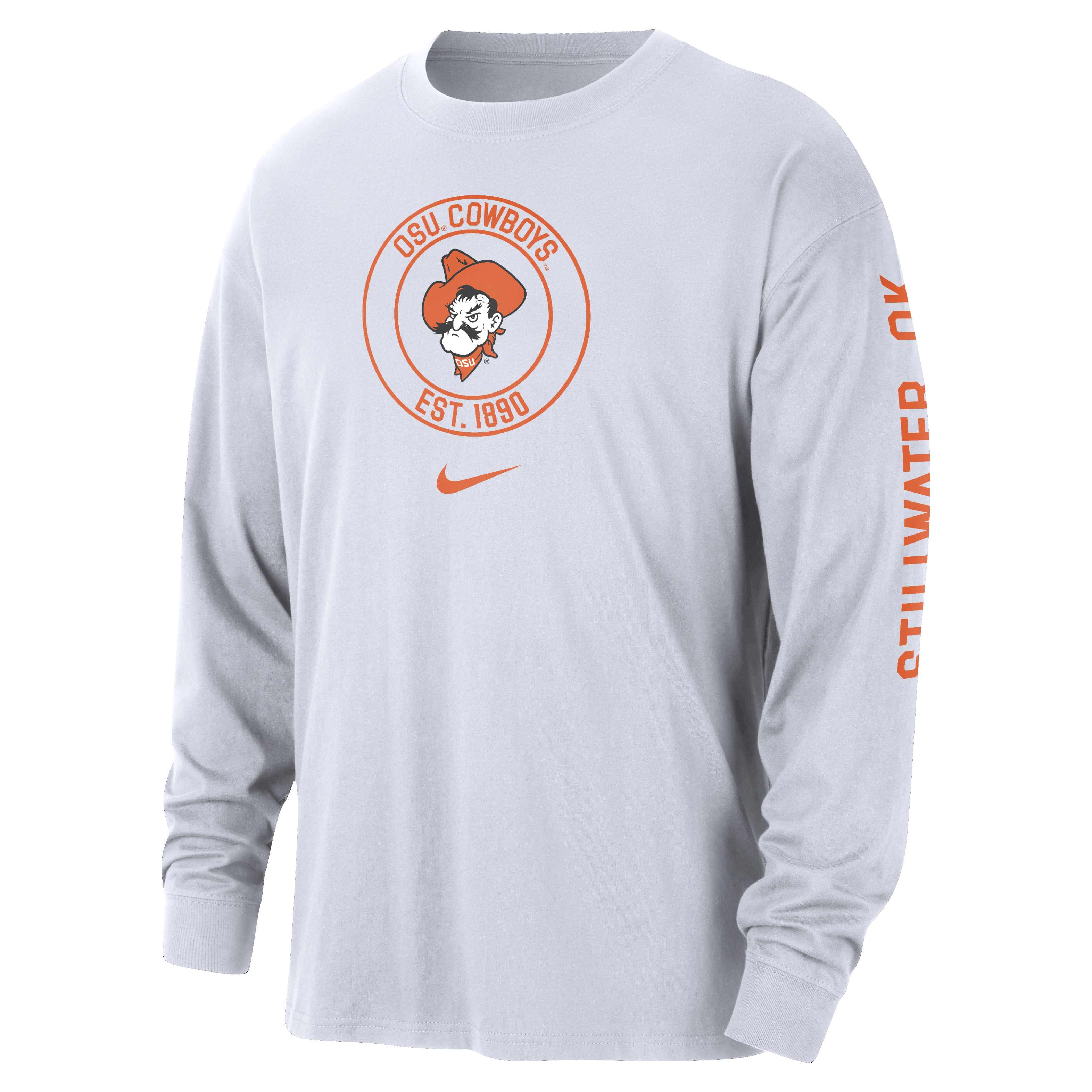 Oklahoma State Max90 Men's Nike College Long-Sleeve T-Shirt