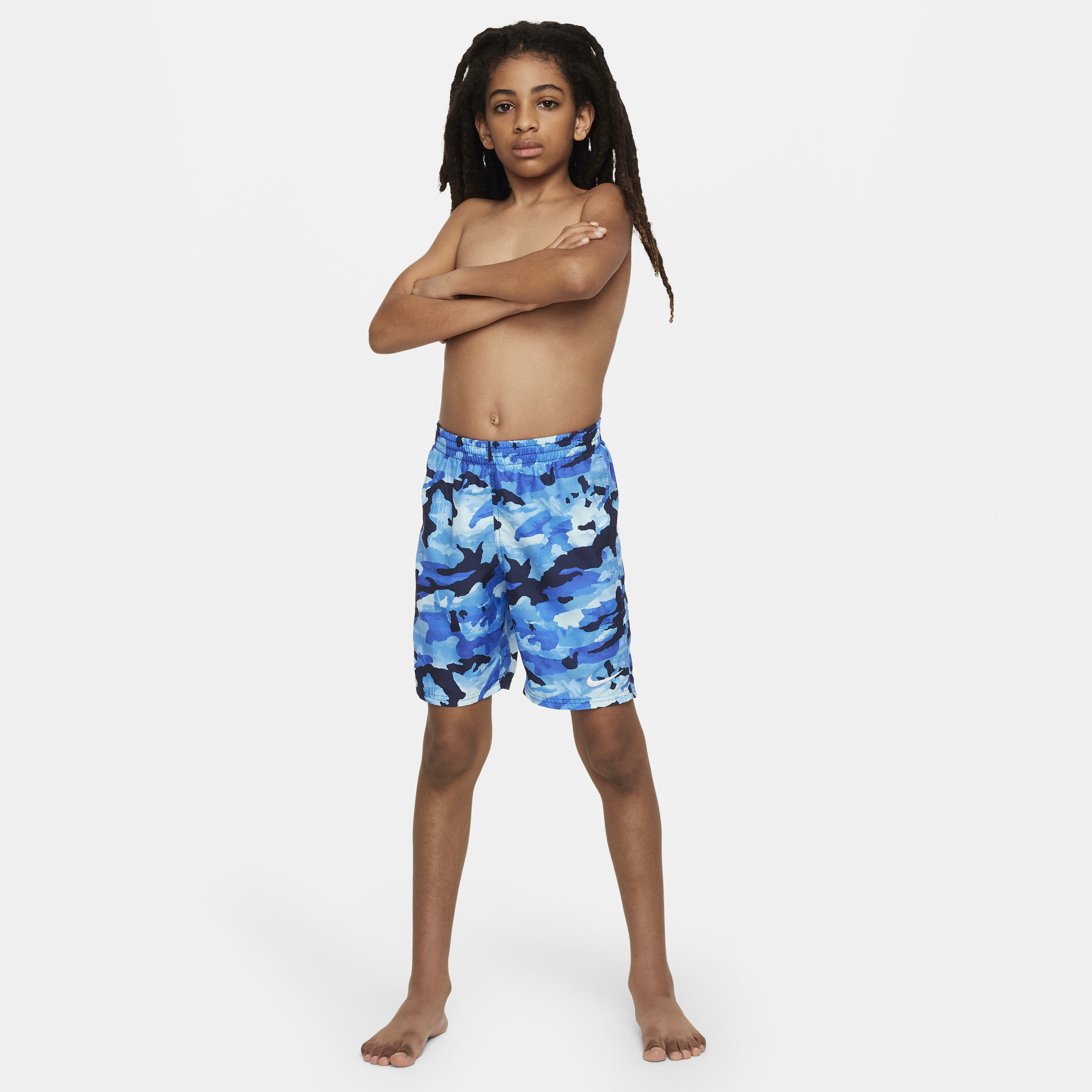 Nike Swim Classic Camo Big Kids' (Boys') 7" Volley Shorts