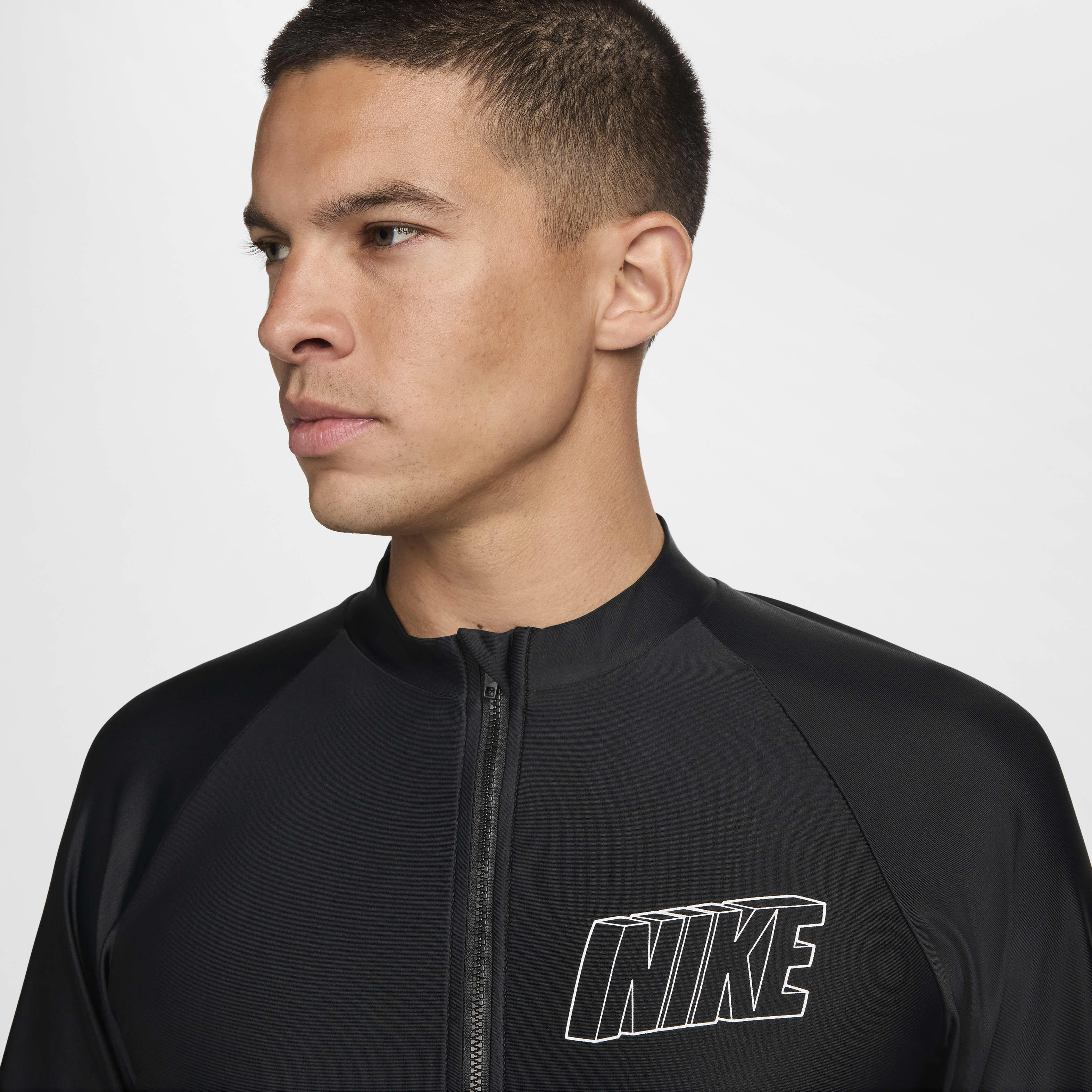 Nike Swim 3-D Men's Long-Sleeve Full-Zip Hydroguard