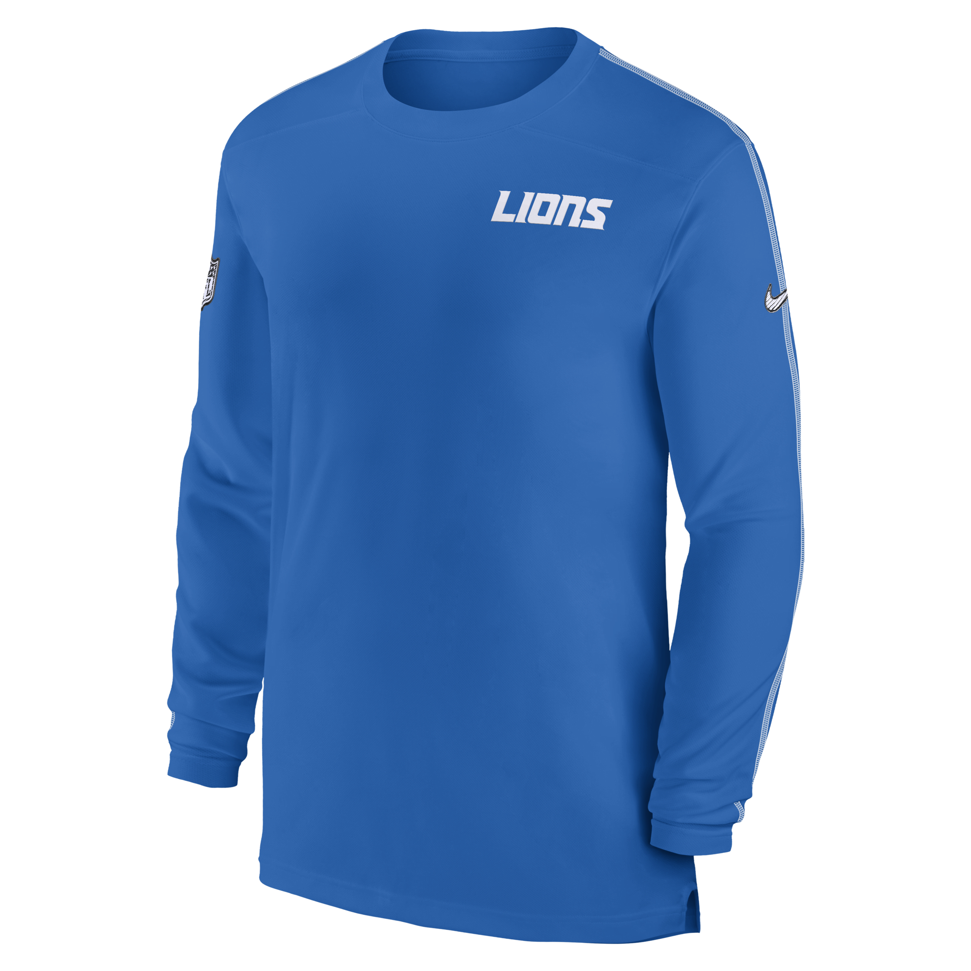 Detroit Lions Sideline Coach Men's Nike Dri-FIT NFL Long-Sleeve Top