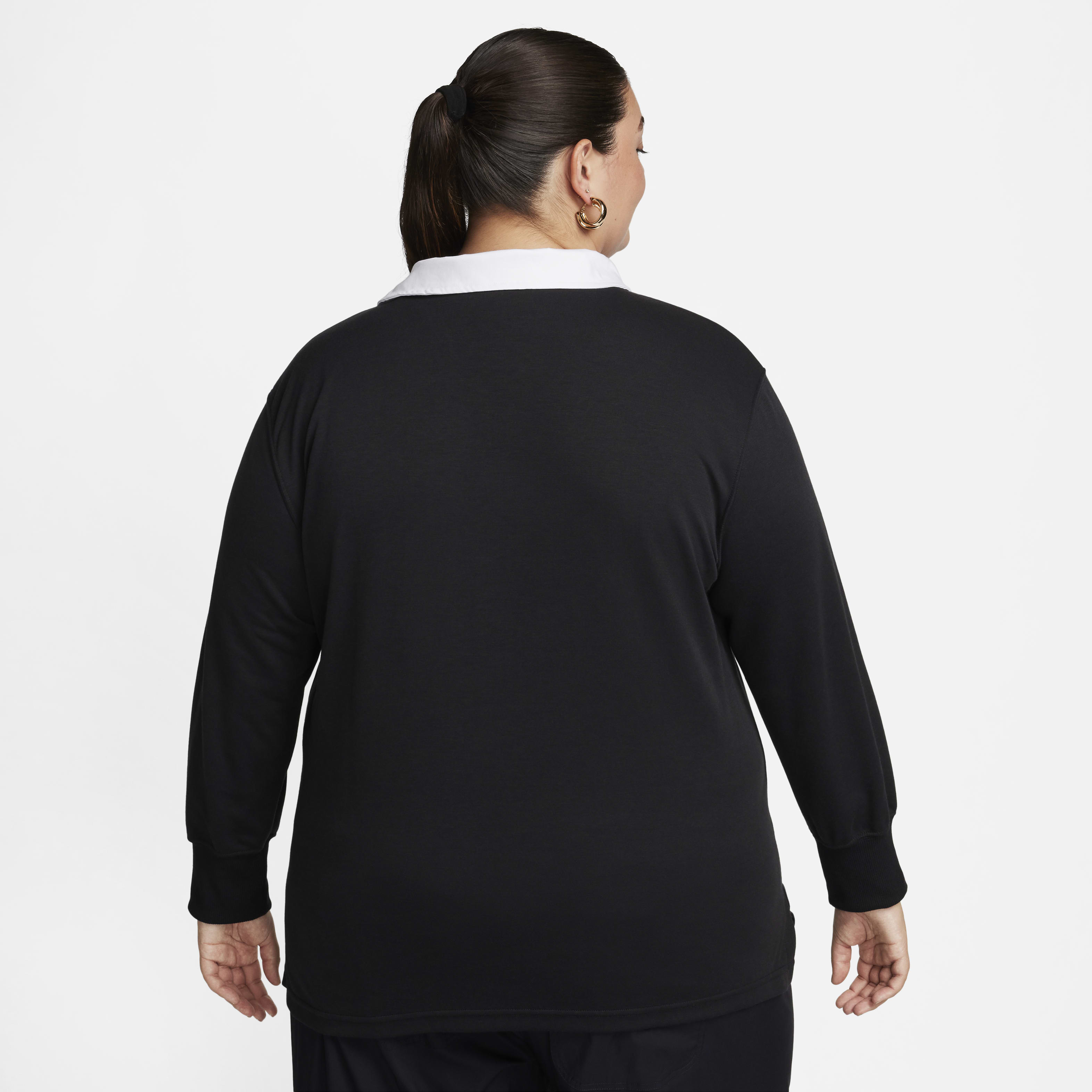 Nike Sportswear Essential Women's Oversized Long-Sleeve Polo (Plus Size)