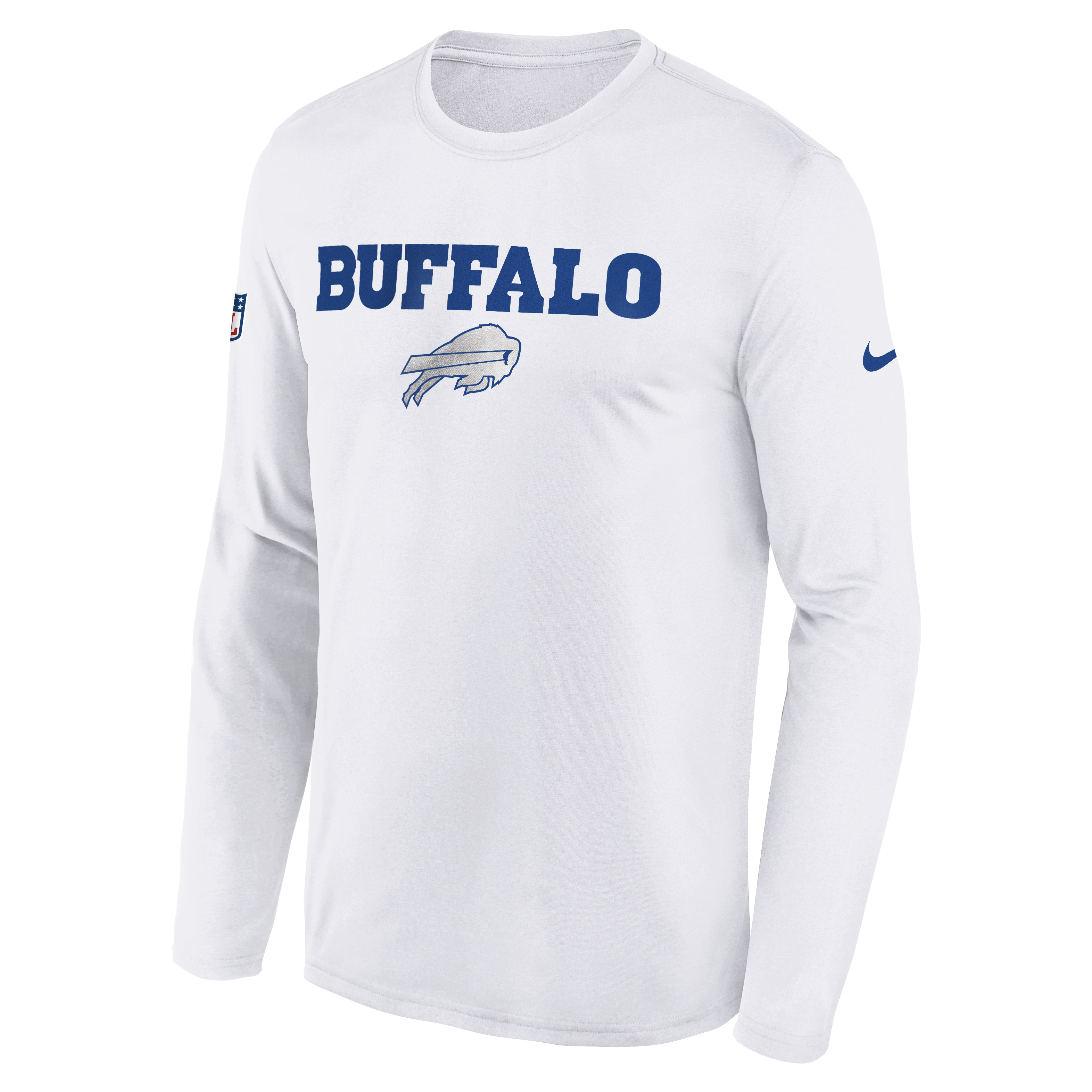 Buffalo Bills Rivalry Sideline Legend Big Kids' Nike Dri-FIT NFL Long-Sleeve T-Shirt