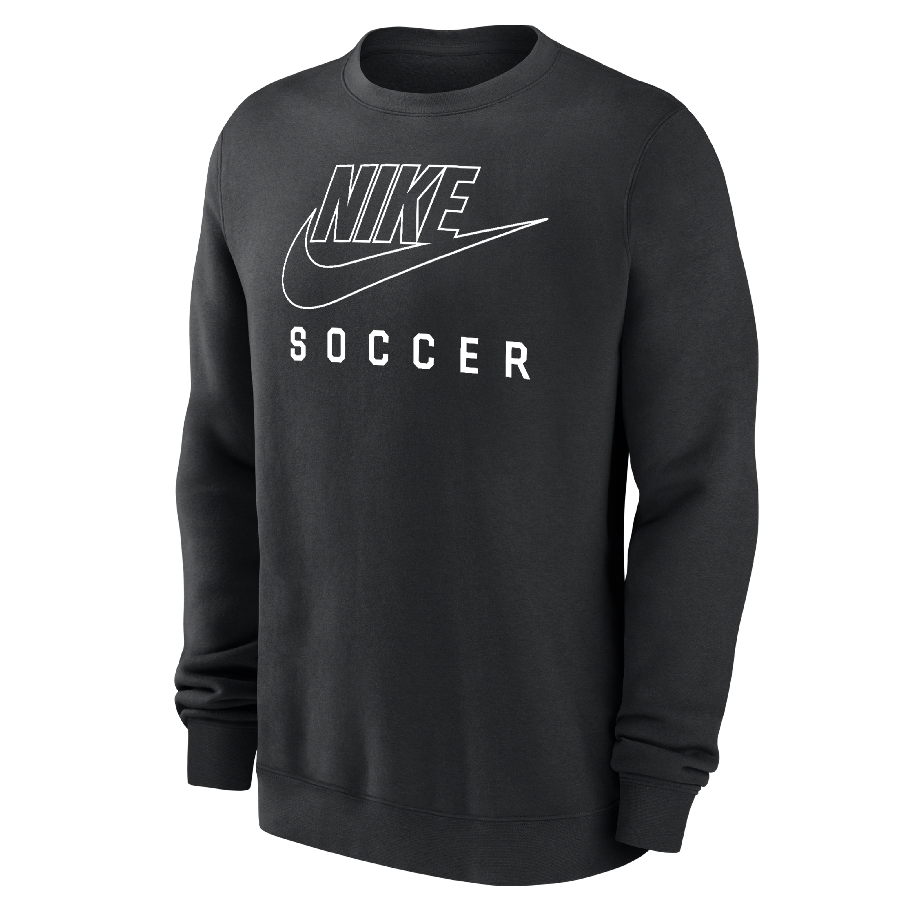 Nike Swoosh Club Fleece Men's Soccer Pullover Crew-Neck Sweatshirt