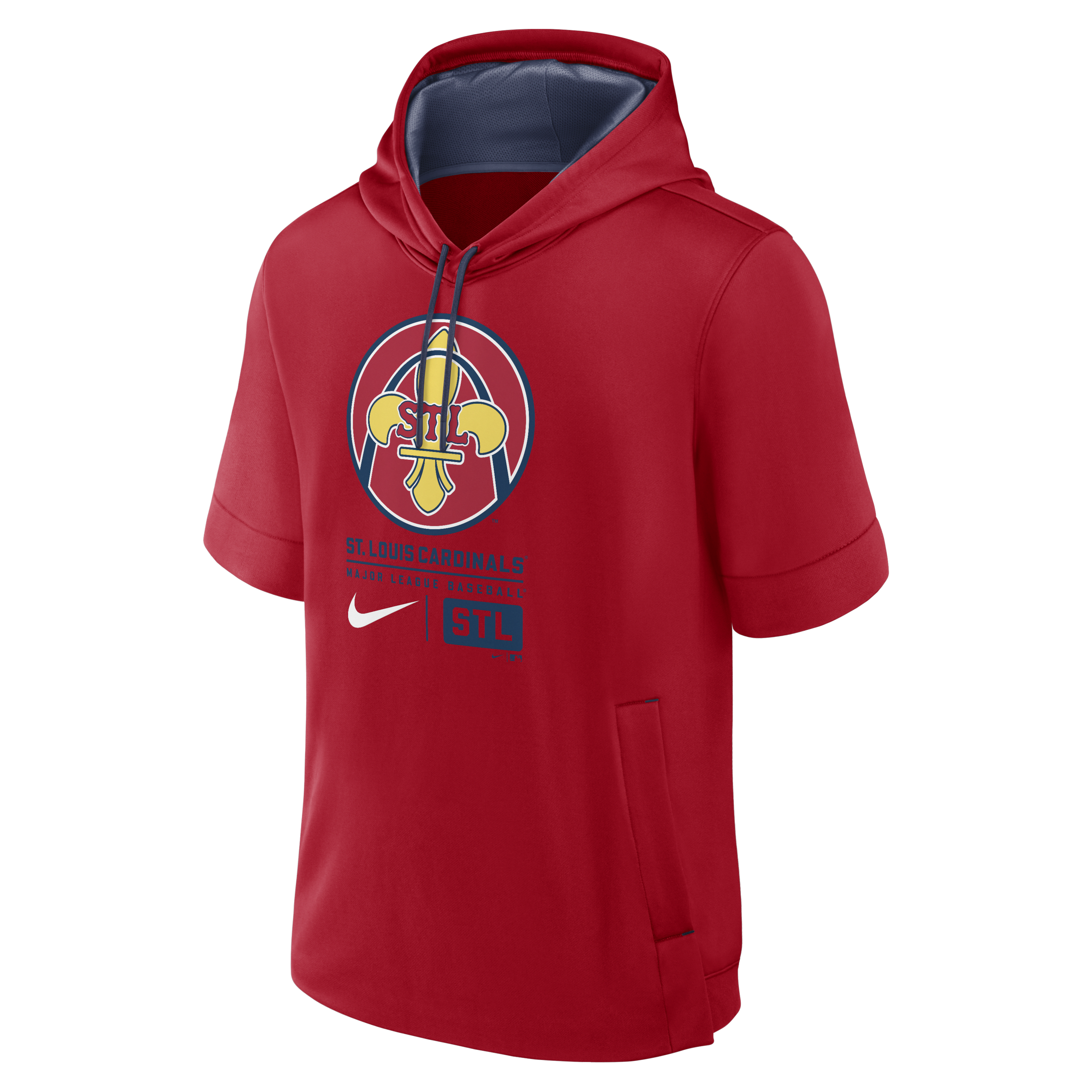 St. Louis Cardinals Tri Code Lockup Men's Nike MLB Short-Sleeve Pullover Hoodie