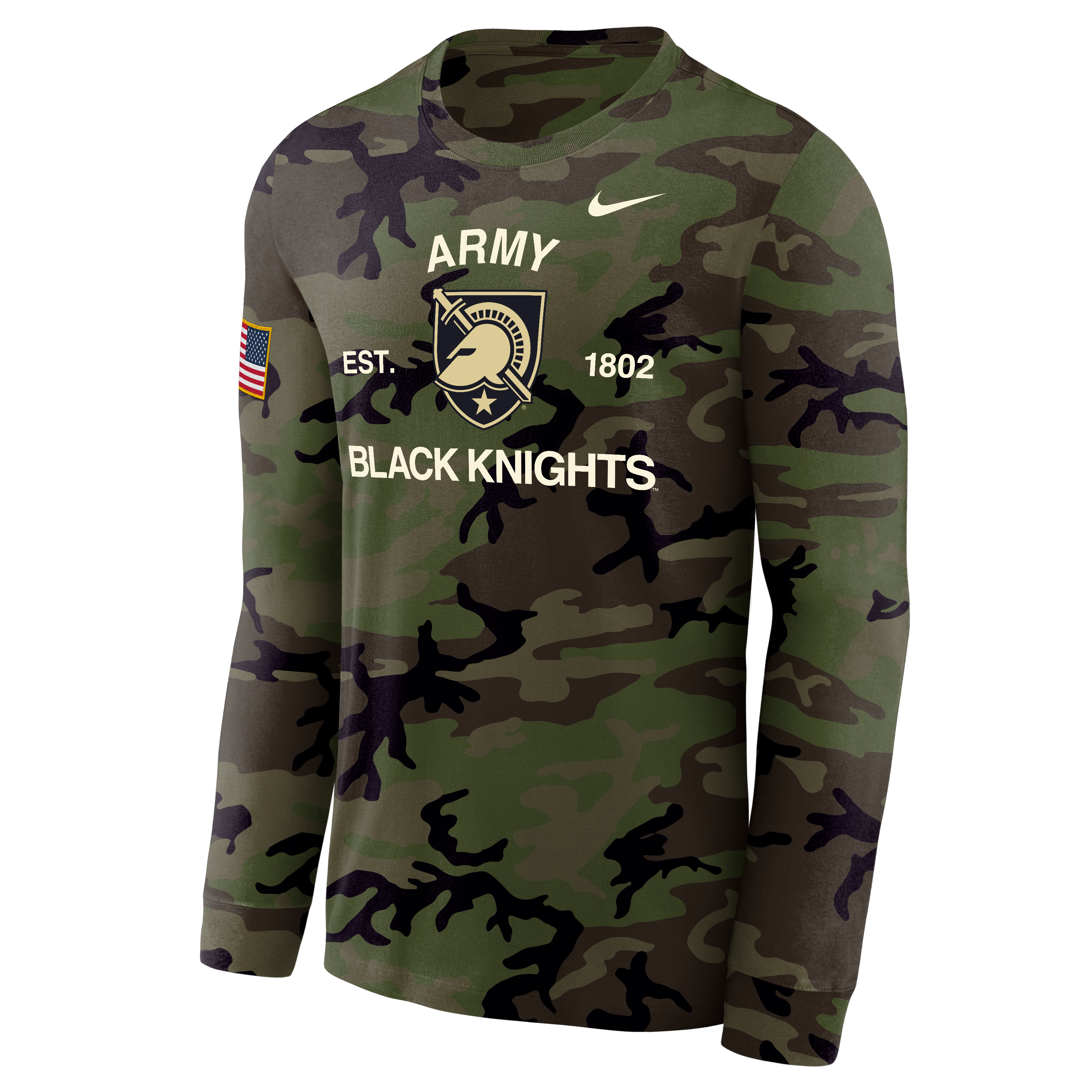 Army Black Knight Legend Men's Nike Dri-FIT Long-Sleeve T-Shirt