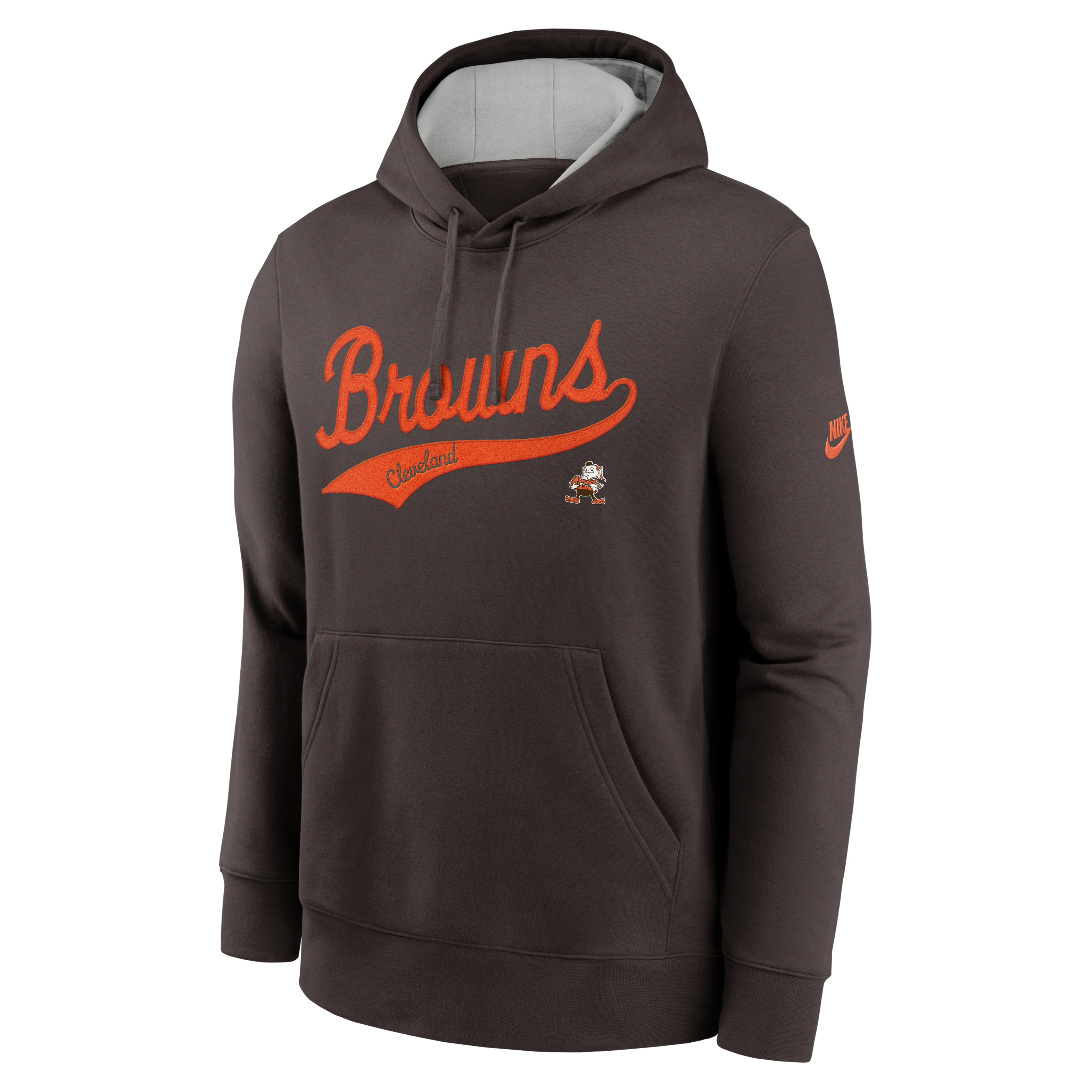 Cleveland Browns Rewind Club Logo Men's Nike NFL Pullover Hoodie