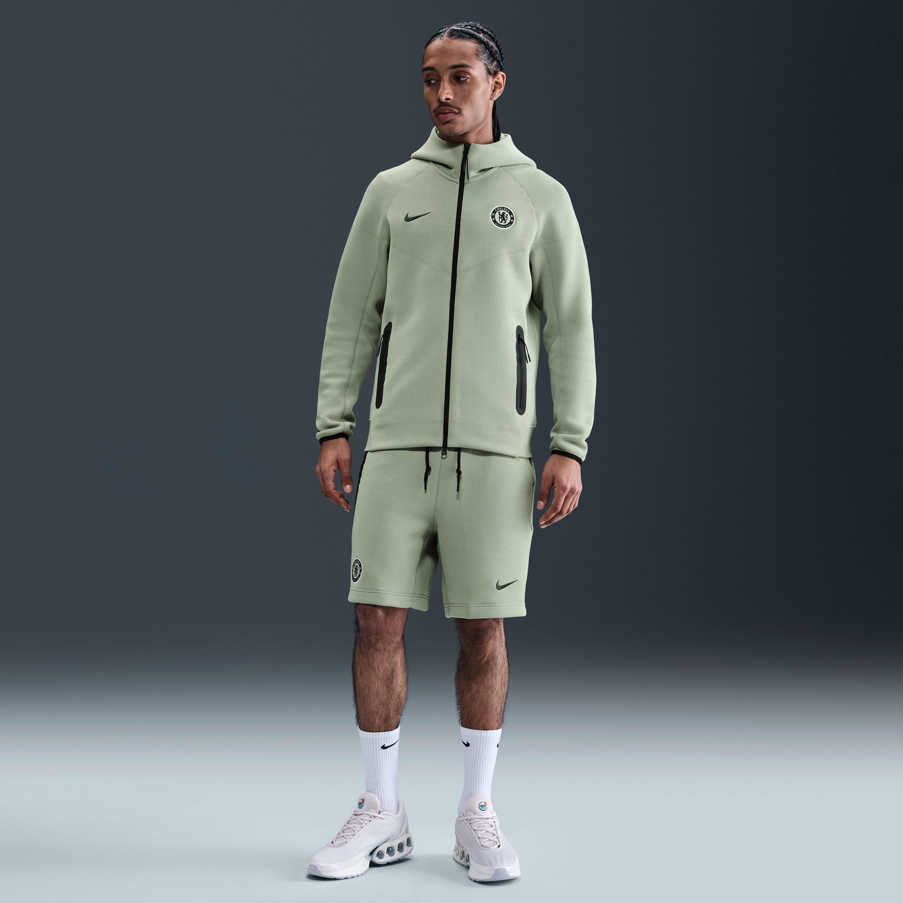 Chelsea FC Tech Windrunner Men's Nike Soccer Fleece Full-Zip Hoodie