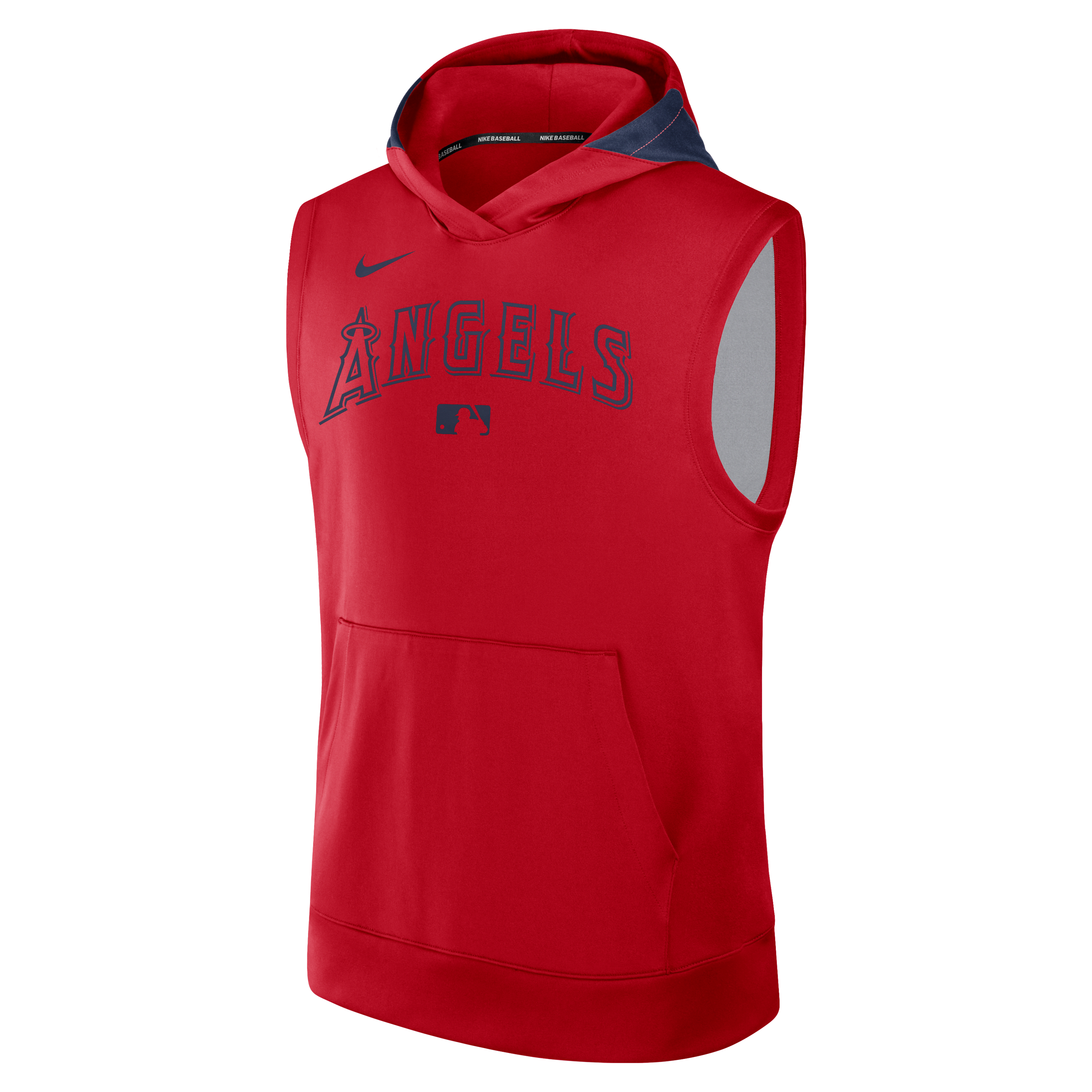 Los Angeles Angels Authentic Collection Men’s Nike Dri-FIT MLB Sleeveless Pullover Hoodie