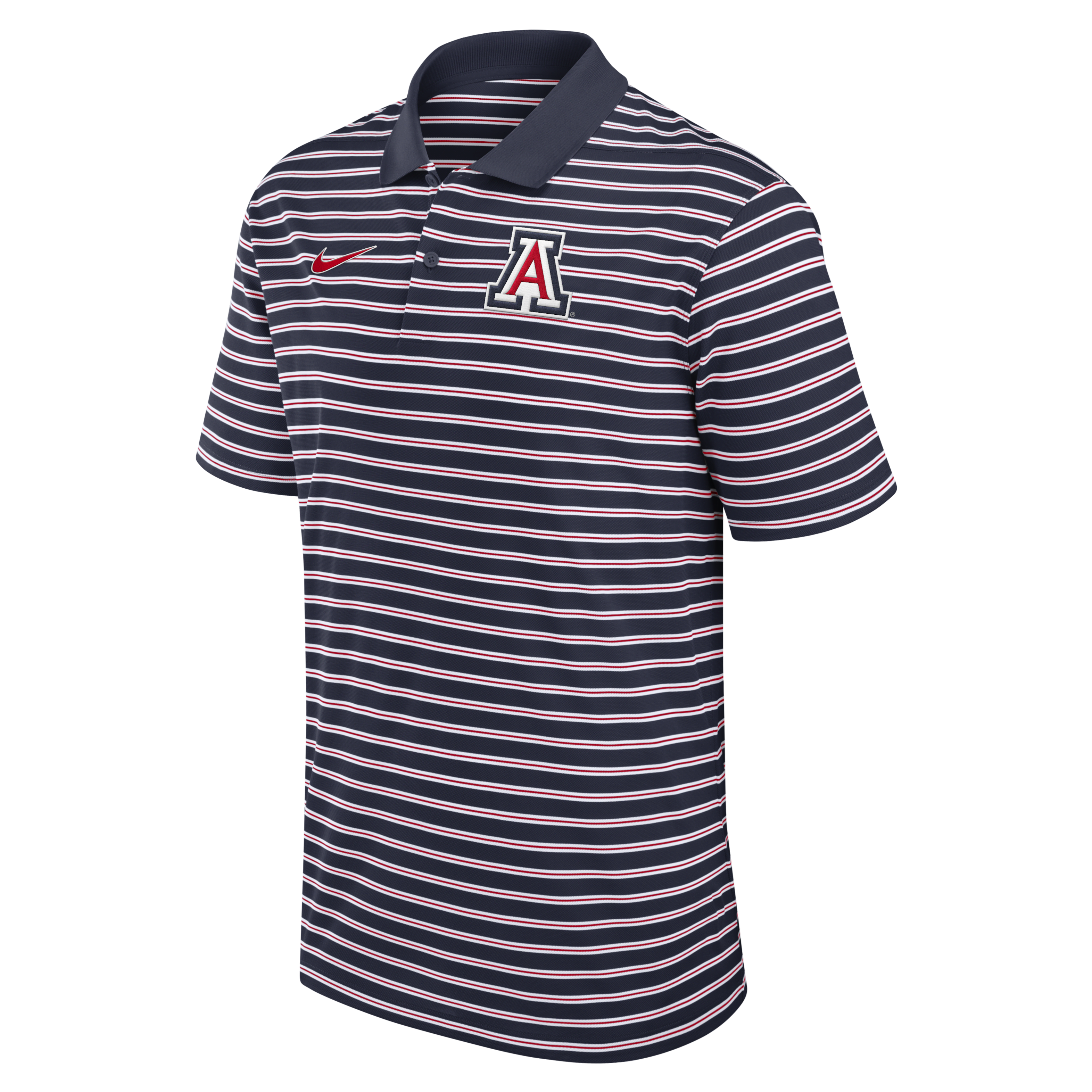 Arizona Wildcats Primetime Victory Striped Men's Nike Dri-FIT College Polo