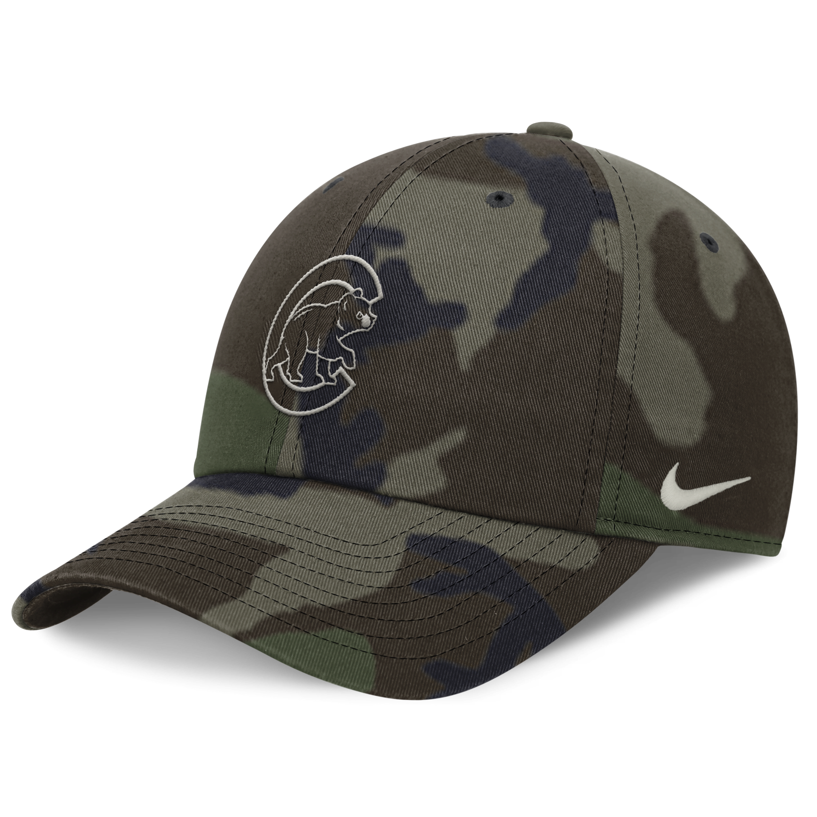 Chicago Cubs Camo Club Men's Nike MLB Adjustable Hat