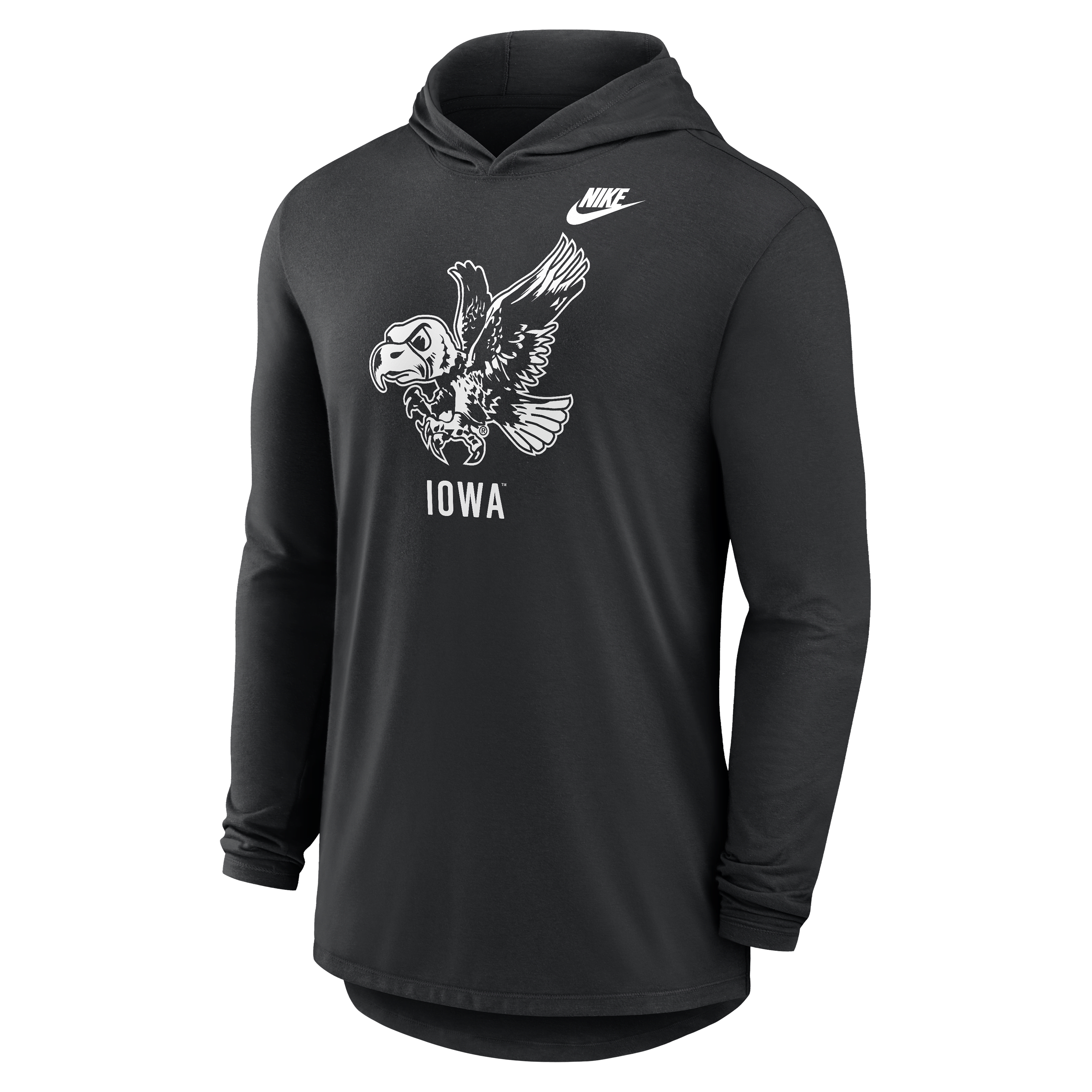 Iowa Legacy Men's Nike Dri-FIT College Long-Sleeve Hooded T-Shirt